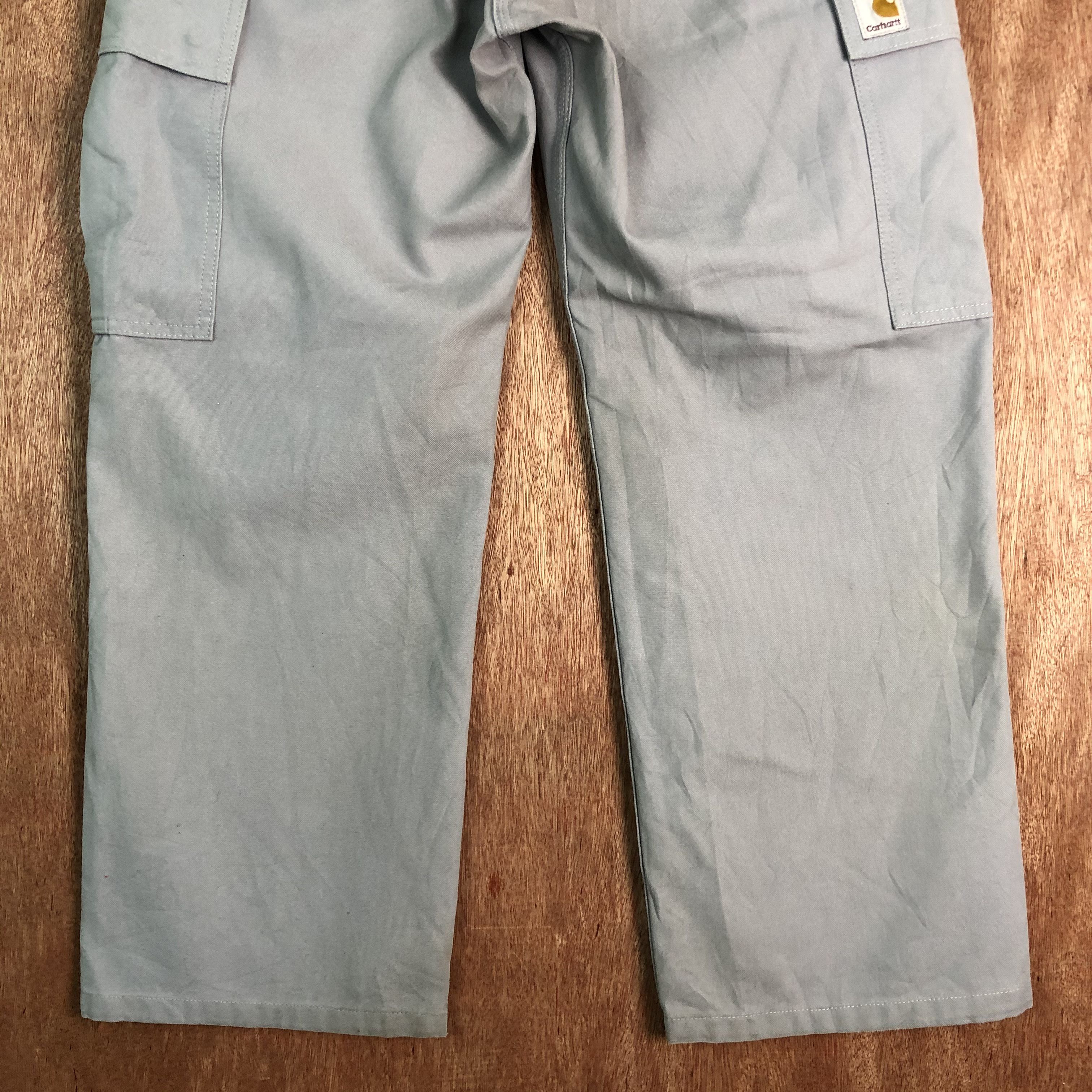 Carhartt DLL CarHart Grey Multipocket workers Cargo Pants #C109 Size US 31 - 10 Thumbnail