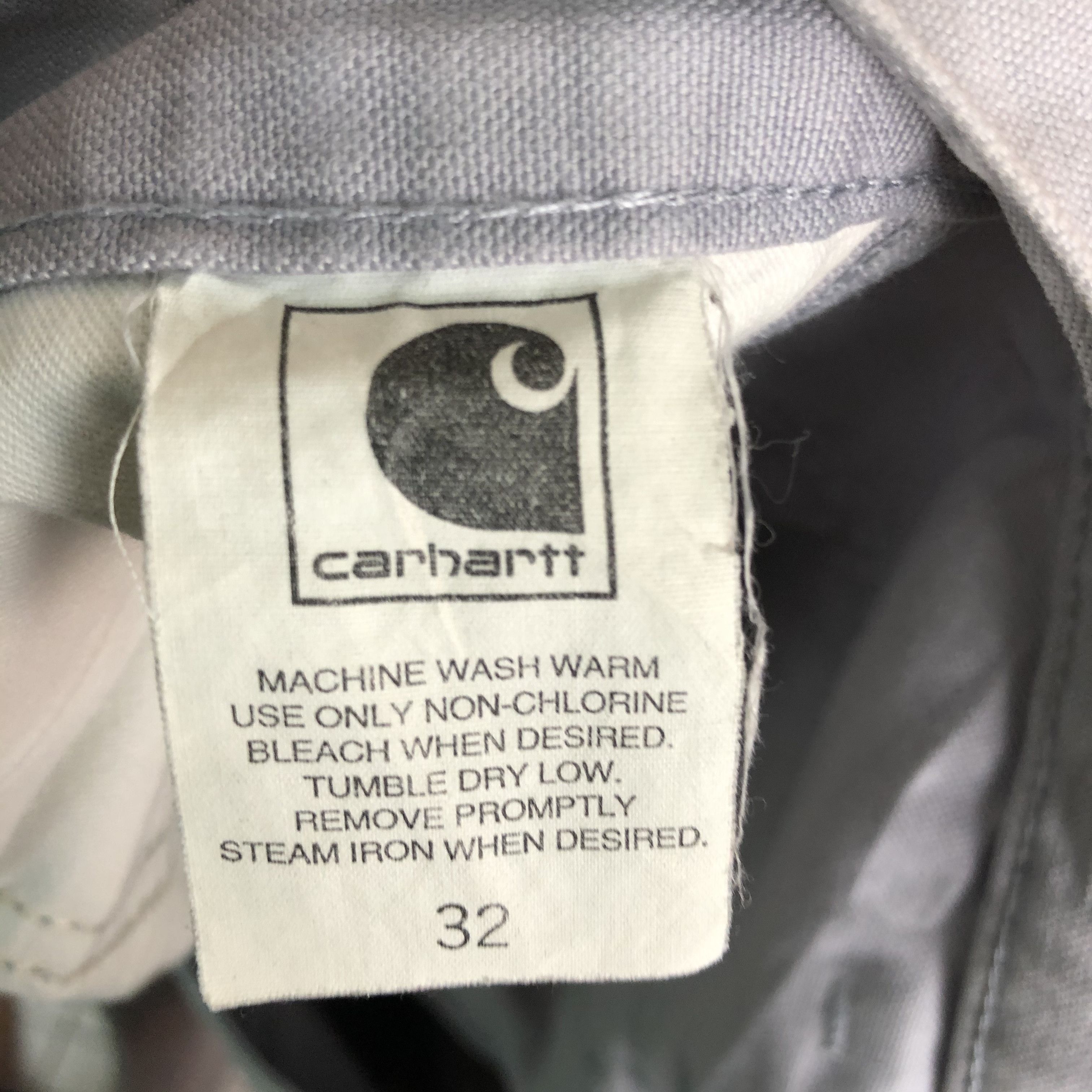 Carhartt DLL CarHart Grey Multipocket workers Cargo Pants #C109 Size US 31 - 16 Thumbnail