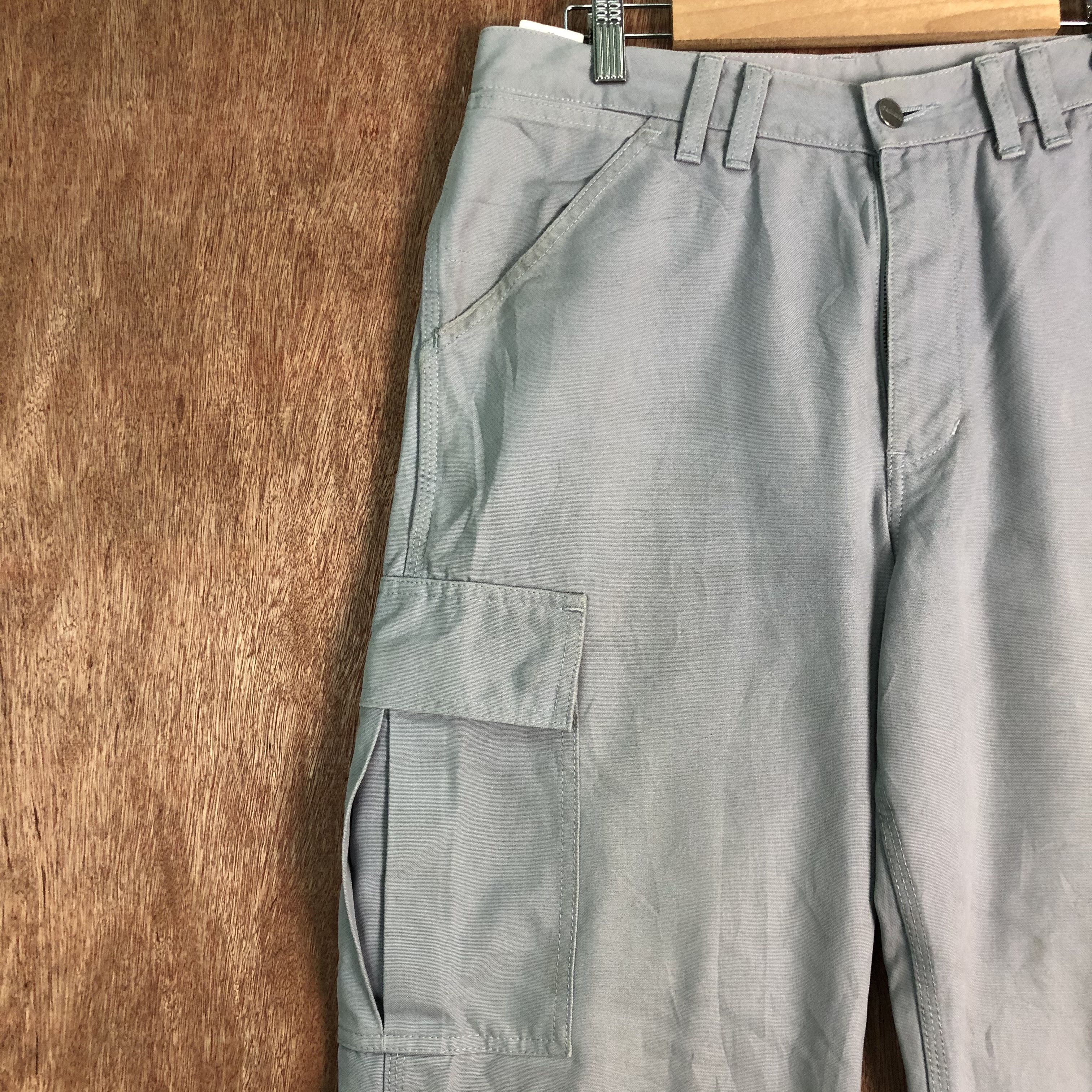 Carhartt DLL CarHart Grey Multipocket workers Cargo Pants #C109 Size US 31 - 5 Thumbnail