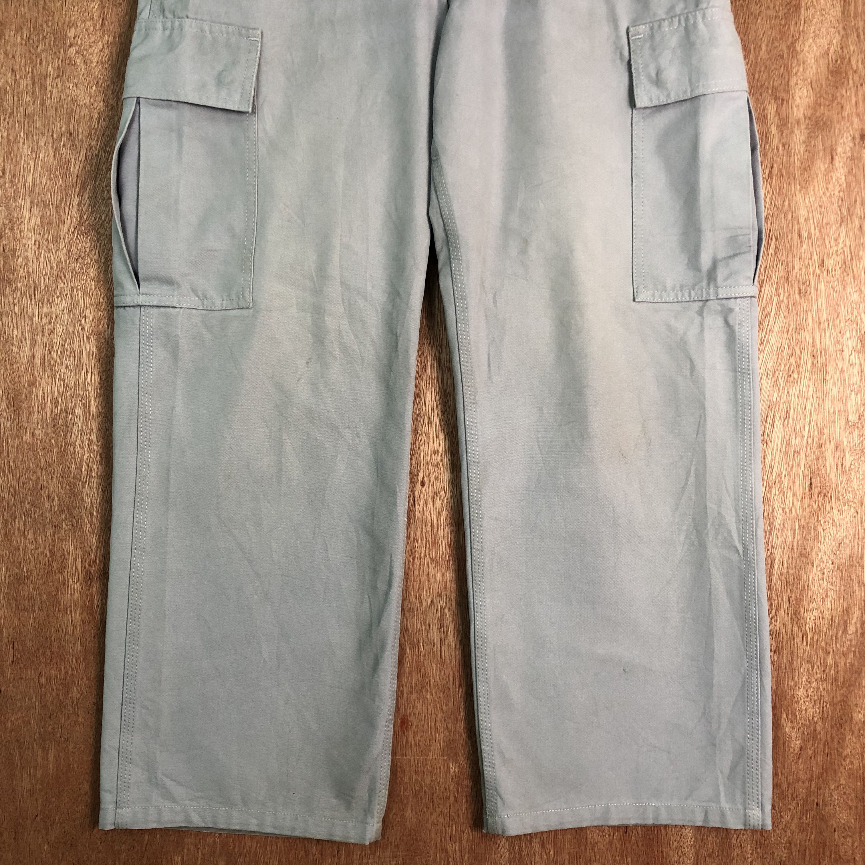 Carhartt DLL CarHart Grey Multipocket workers Cargo Pants #C109 Size US 31 - 3 Thumbnail