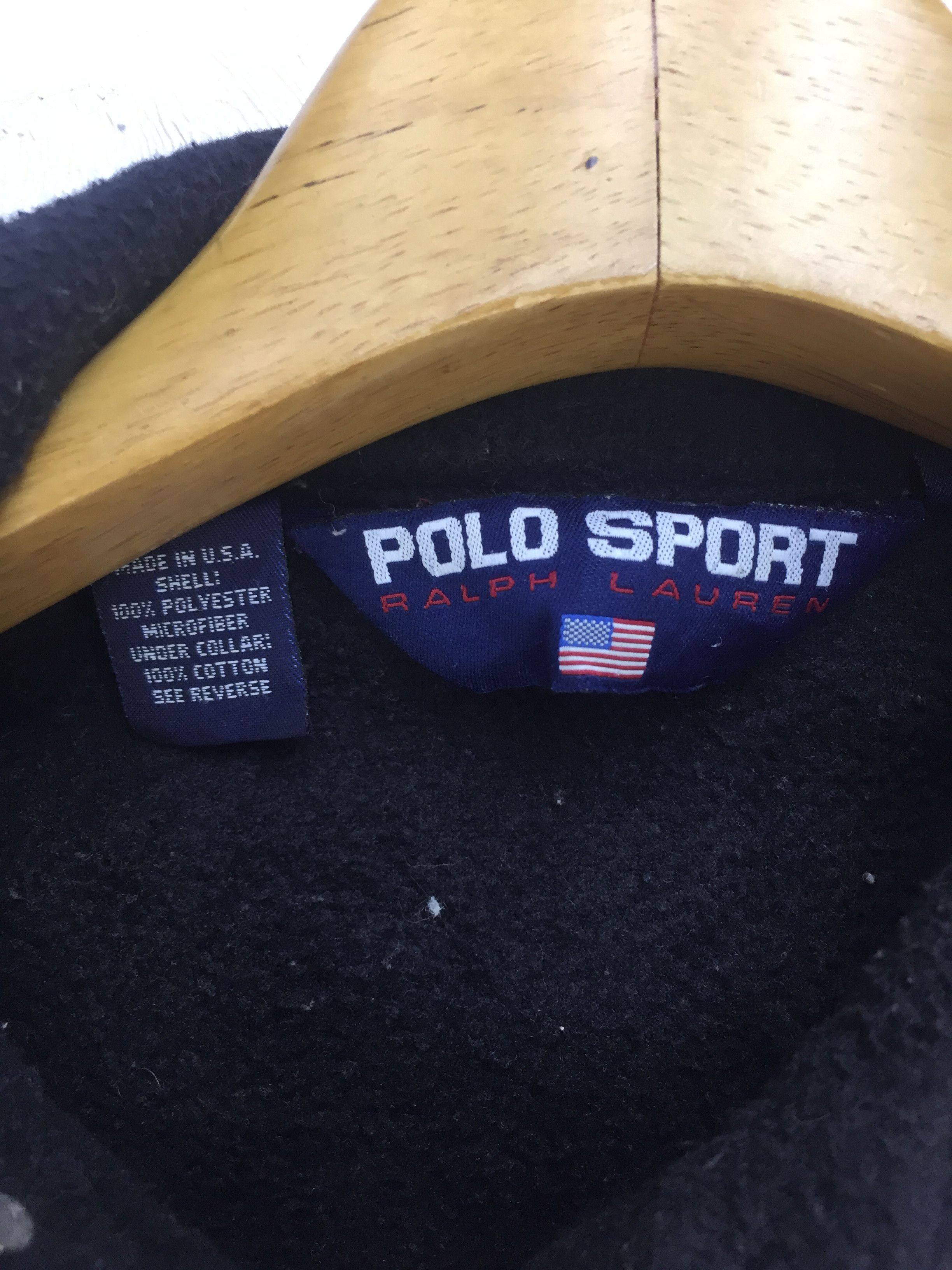 Polo Ralph Lauren VINTAGE POLO SPORT OVERSIZE FLEECE JACKET Size US M / EU 48-50 / 2 - 5 Thumbnail