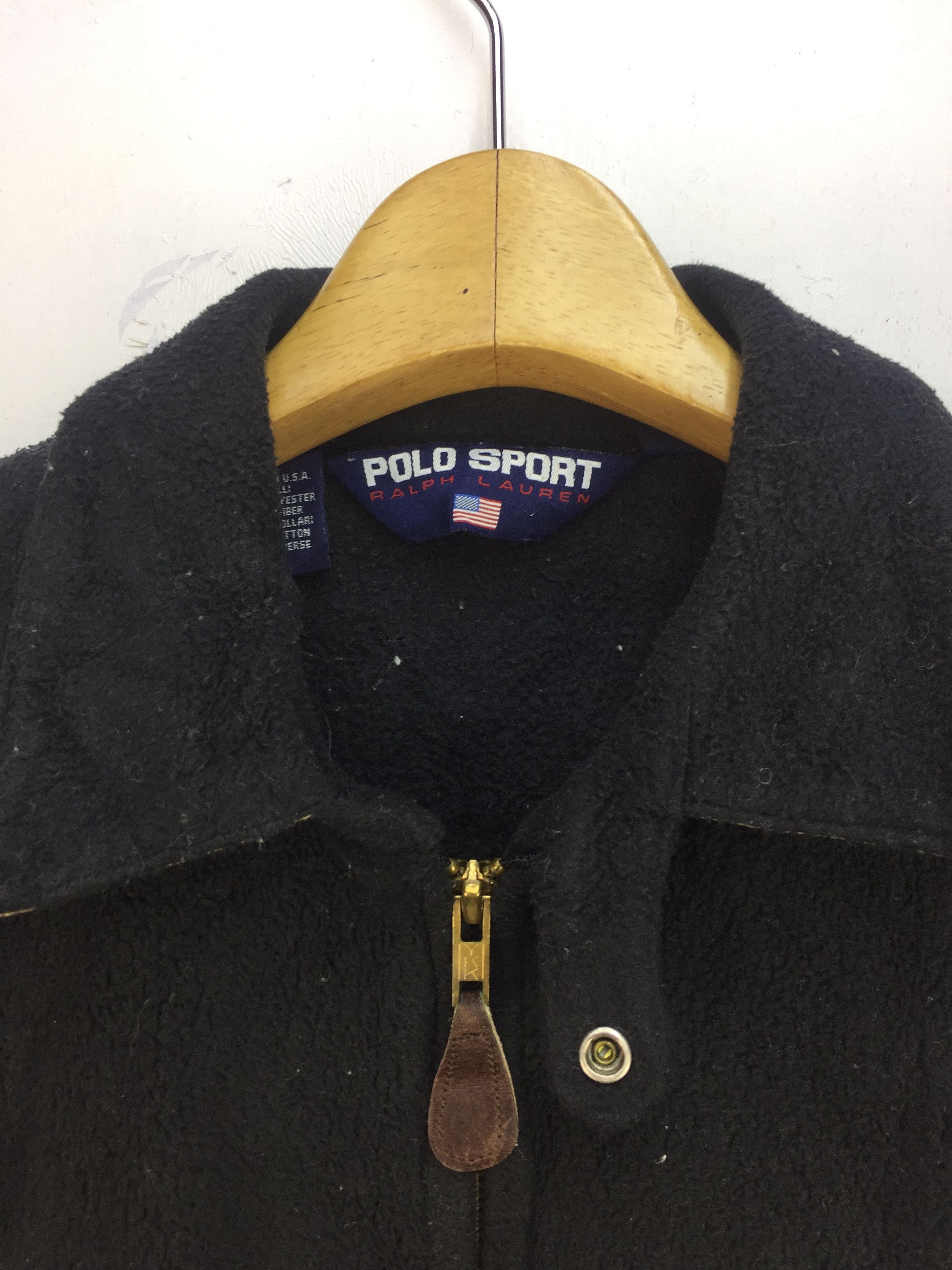 Polo Ralph Lauren VINTAGE POLO SPORT OVERSIZE FLEECE JACKET Size US M / EU 48-50 / 2 - 2 Thumbnail