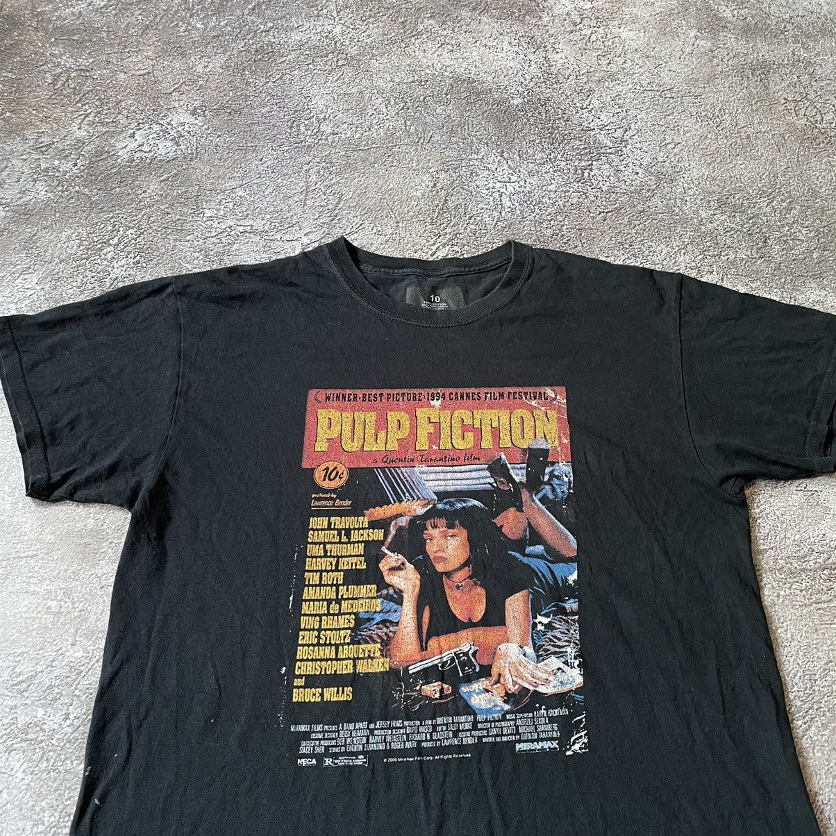 Vintage Vintage Y2K Pulp Fiction Graphic Tee Sun Faded Grunge Slim L Size US L / EU 52-54 / 3 - 2 Thumbnail