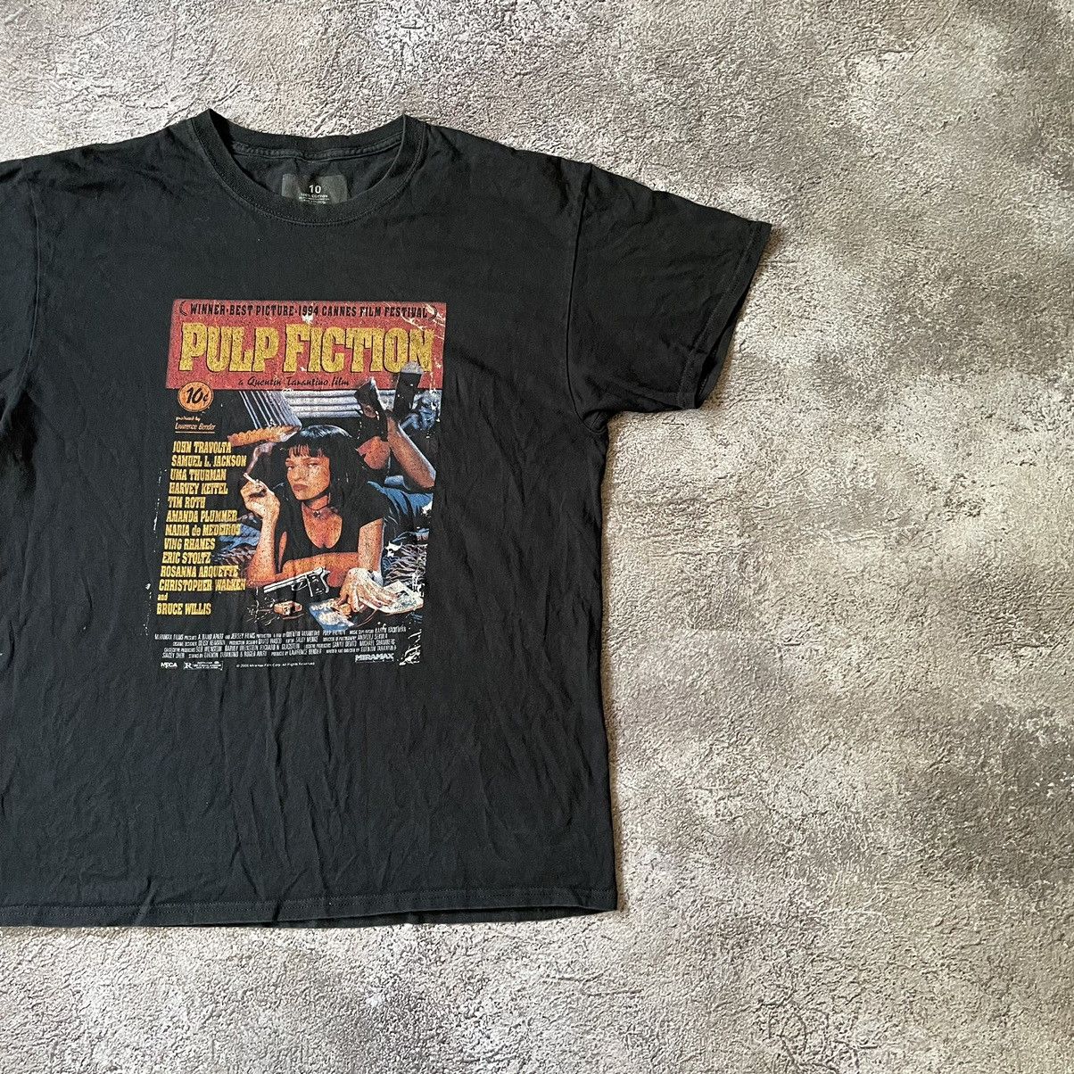 Vintage Vintage Y2K Pulp Fiction Graphic Tee Sun Faded Grunge Slim L Size US L / EU 52-54 / 3 - 4 Thumbnail