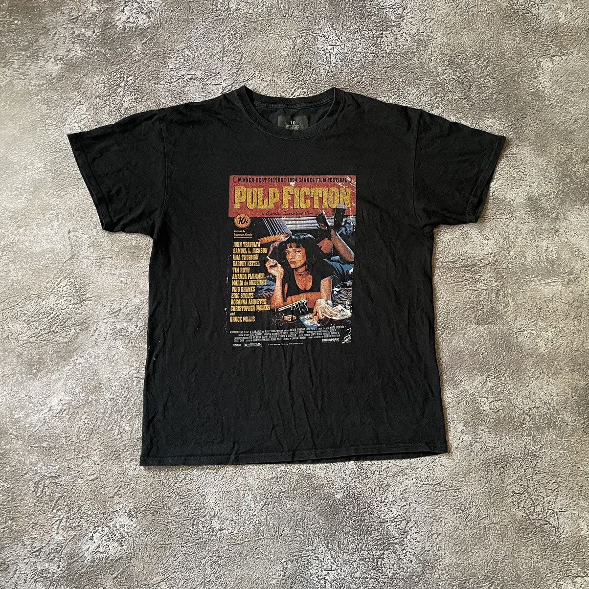 Vintage Vintage Y2K Pulp Fiction Graphic Tee Sun Faded Grunge Slim L Size US L / EU 52-54 / 3 - 3 Thumbnail