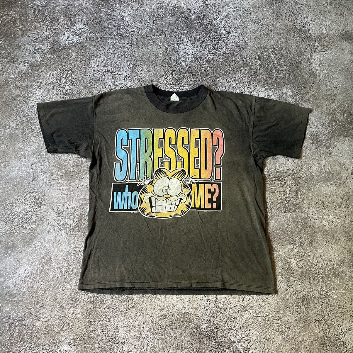 Vintage Vintage 90s Garfield Distressed Graphic Tee Y2K Grunge L Size US L / EU 52-54 / 3 - 3 Thumbnail