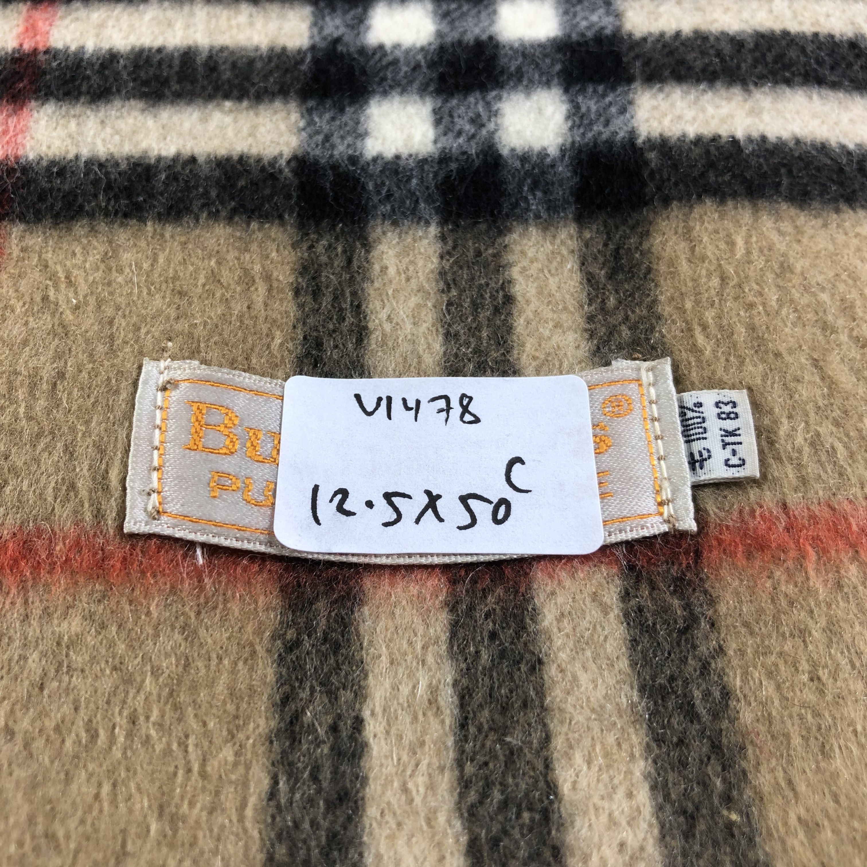 Burberry Burberrys Tan Nova Check Cashmere Scarf Muffler V1478 Size ONE SIZE - 9 Thumbnail