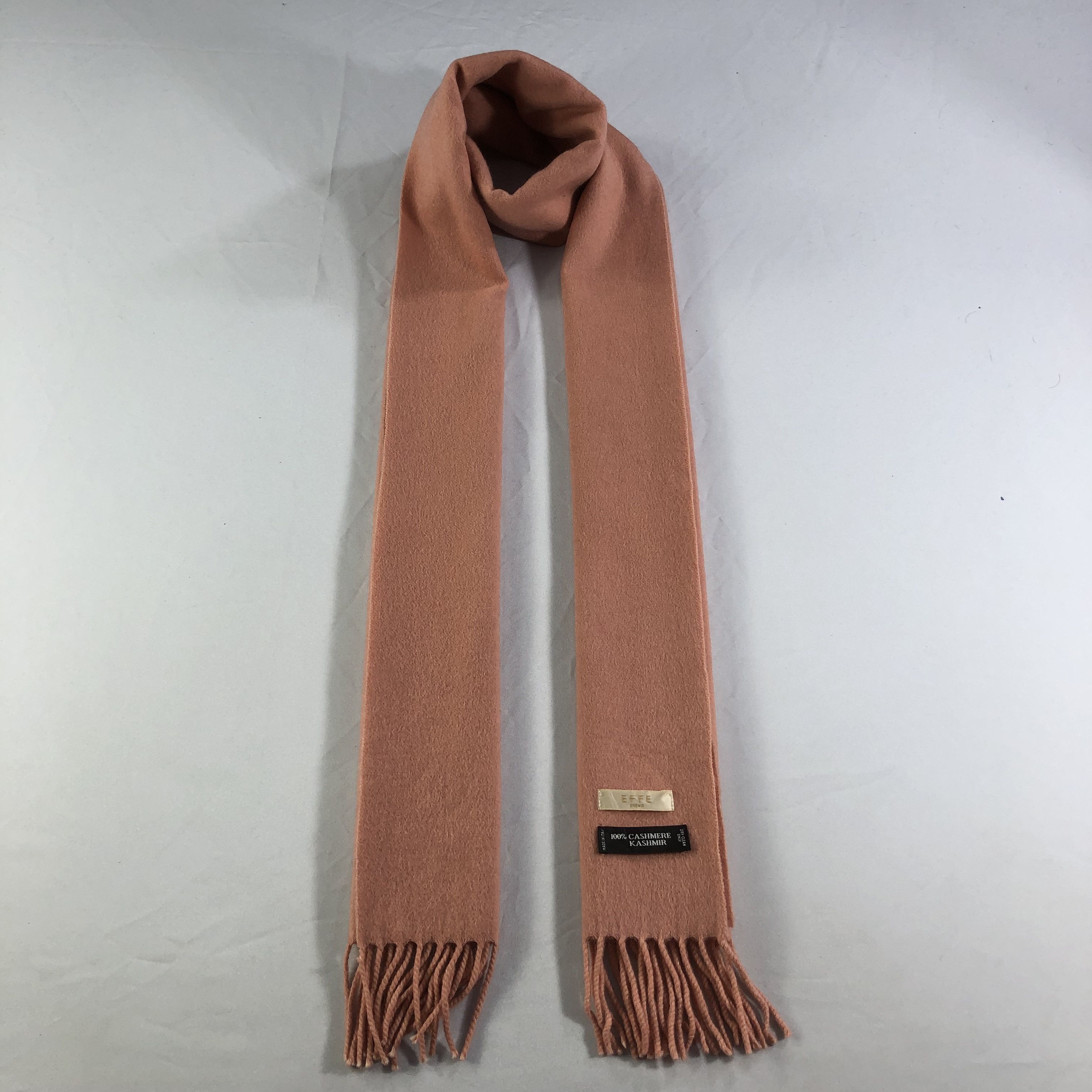 Beams Plus Beams X Effe Plain Peach Cashmere Scarf Muffler V1472 Size ONE SIZE - 1 Thumbnail