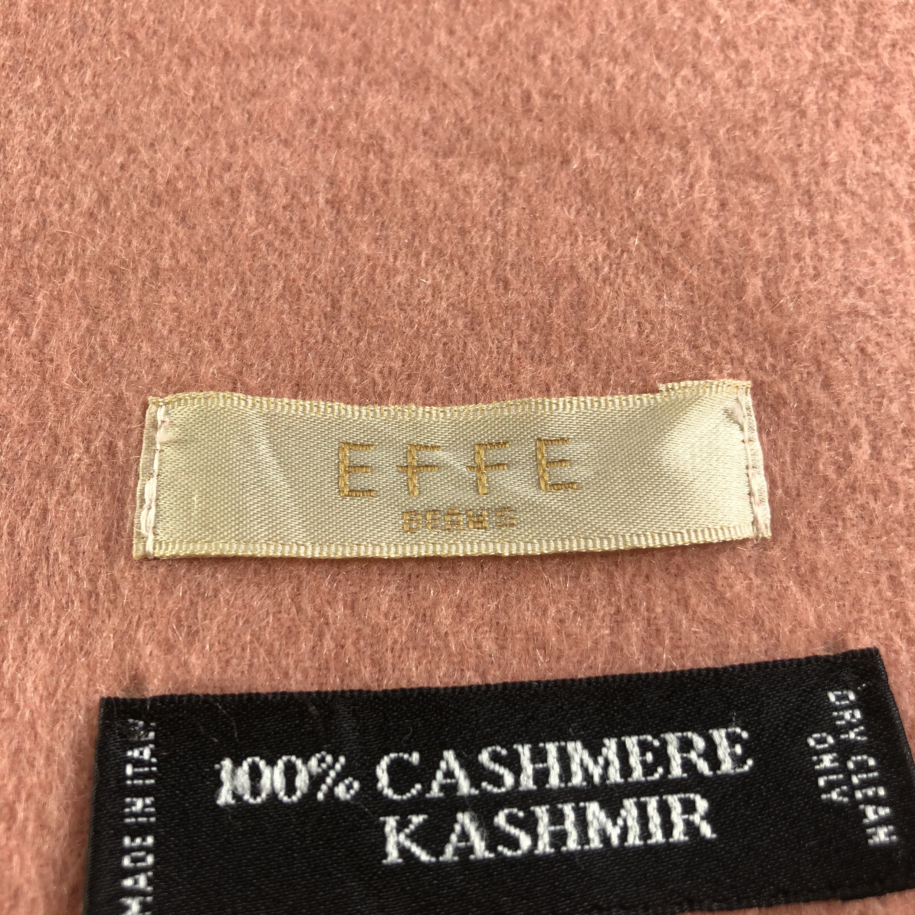 Beams Plus Beams X Effe Plain Peach Cashmere Scarf Muffler V1472 Size ONE SIZE - 4 Thumbnail