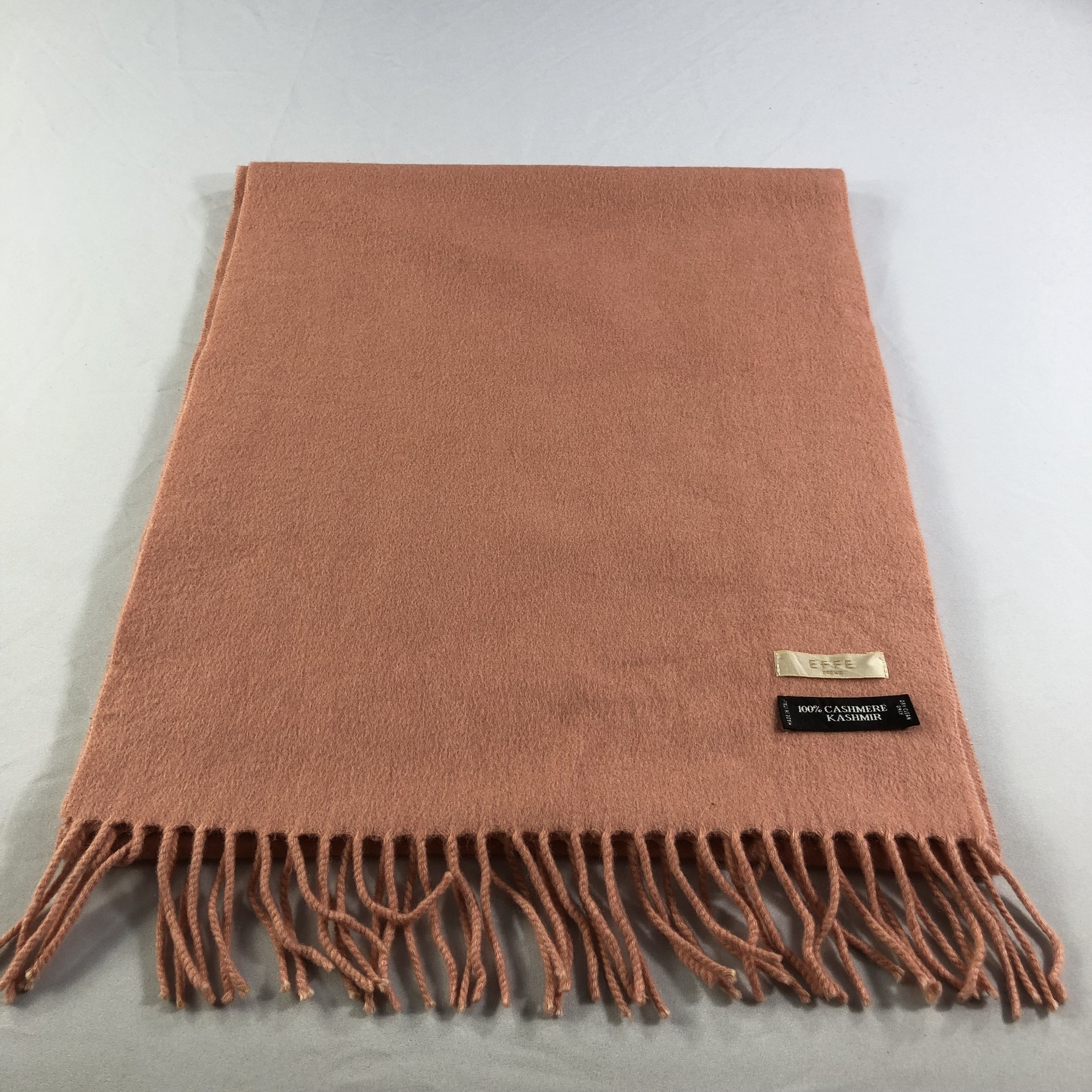 Beams Plus Beams X Effe Plain Peach Cashmere Scarf Muffler V1472 Size ONE SIZE - 2 Thumbnail