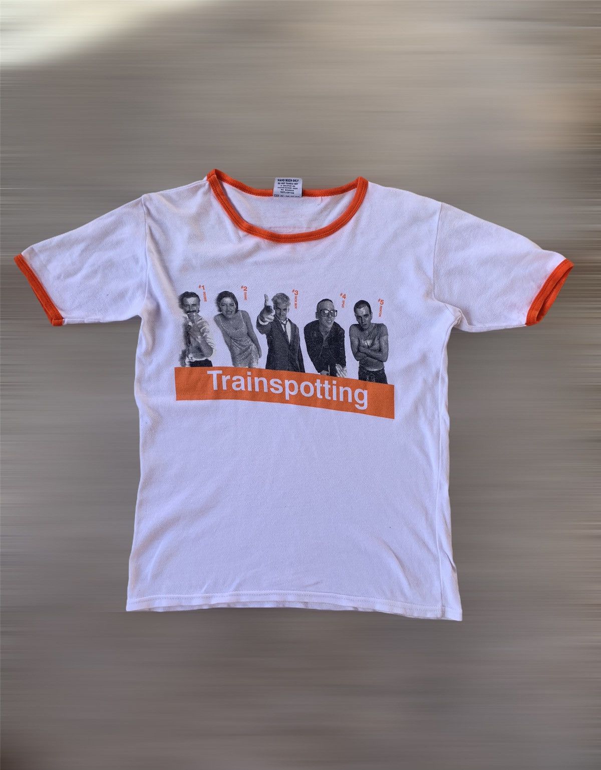 image of Grailed x Movie Vintage 90's Trainspotting Characters Crime Movie T-Shirt in White (Size Small)