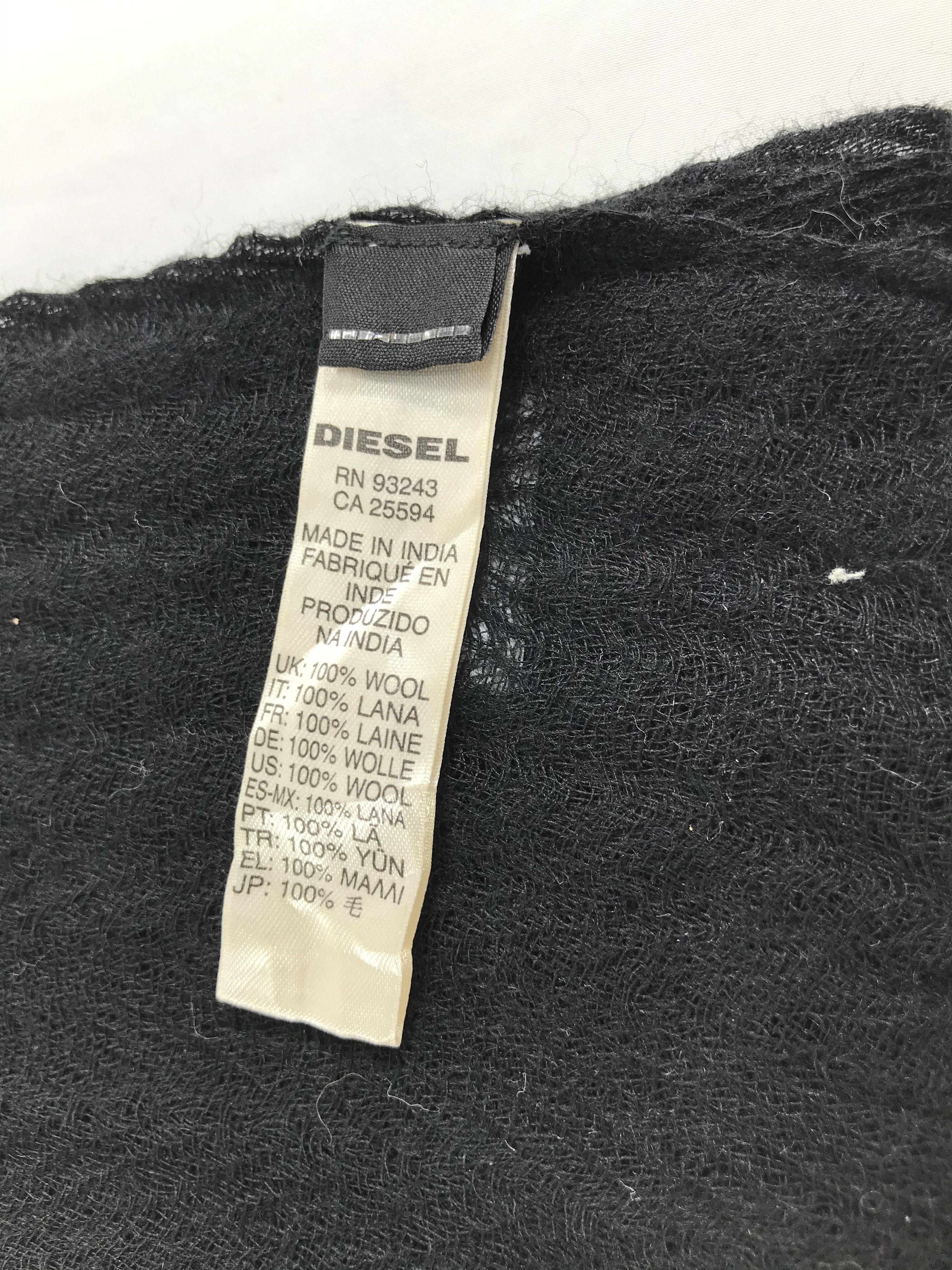 Diesel Diesel Shawl Scarf Muffler Wool Pashmina V118 Size ONE SIZE - 4 Thumbnail