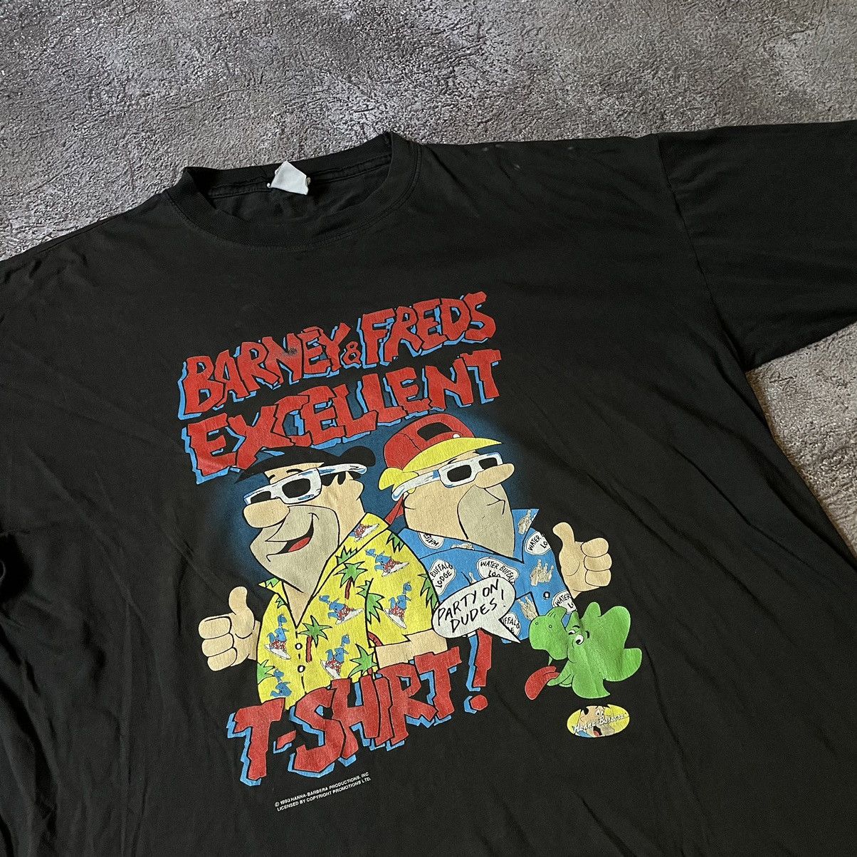 Vintage Vintage 90s Cartoon Graphic Tee Thrashed Y2K Skate Boxy XL Size US XL / EU 56 / 4 - 2 Thumbnail