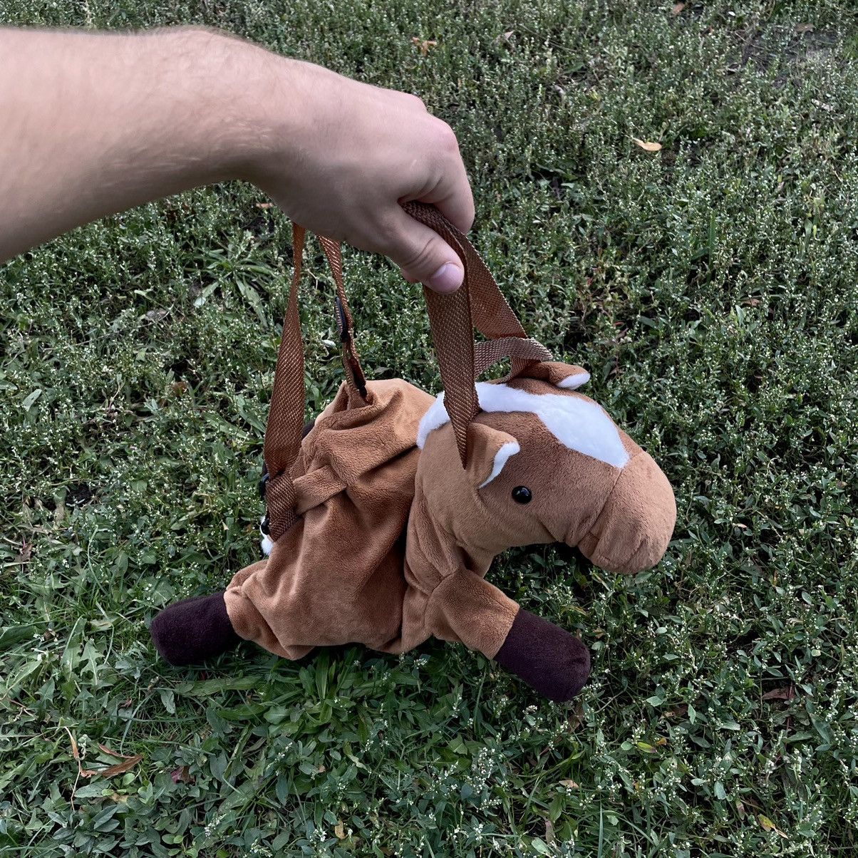 Vintage Vintage Y2K Baggy Horse Graphic Tee Streetwear Tan Faded OS Size ONE SIZE - 1 Thumbnail