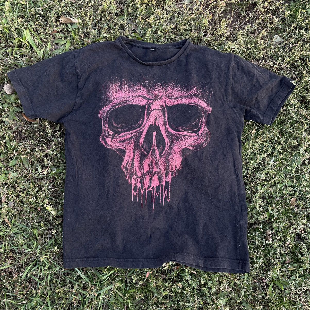 Vintage Vintage Y2K Sun Faded Skull Graphic Tee Goth Grunge Baggy XL Size US XL / EU 56 / 4 - 2 Thumbnail