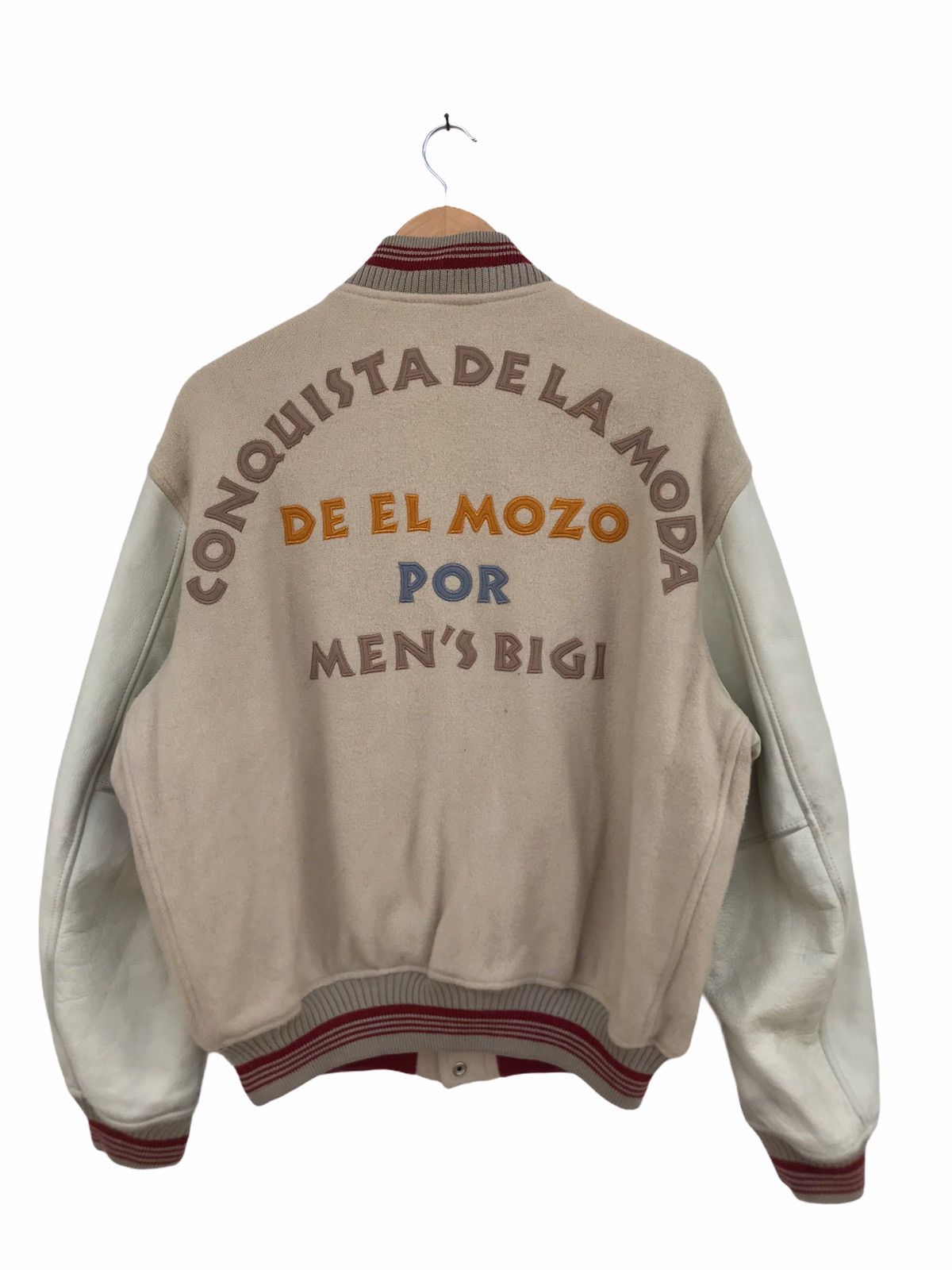 BIGI Vintage Men’s Bigi Spellout Varsity Jacket Size US L / EU 52-54 / 3 - 1 Thumbnail