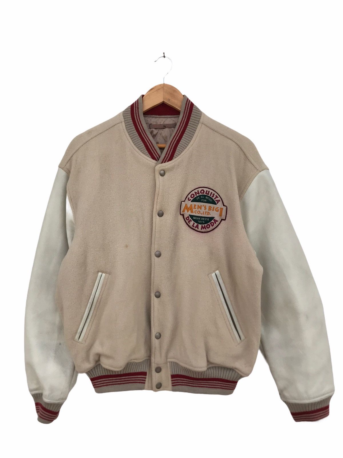 BIGI Vintage Men’s Bigi Spellout Varsity Jacket Size US L / EU 52-54 / 3 - 2 Thumbnail