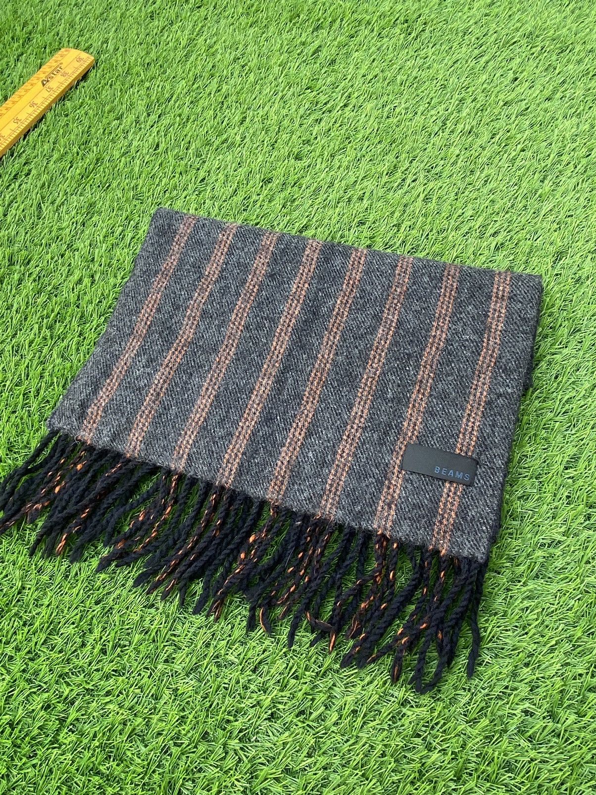 Beams Plus Beams Stripe Wool Muffler Scarf Size ONE SIZE - 1 Thumbnail