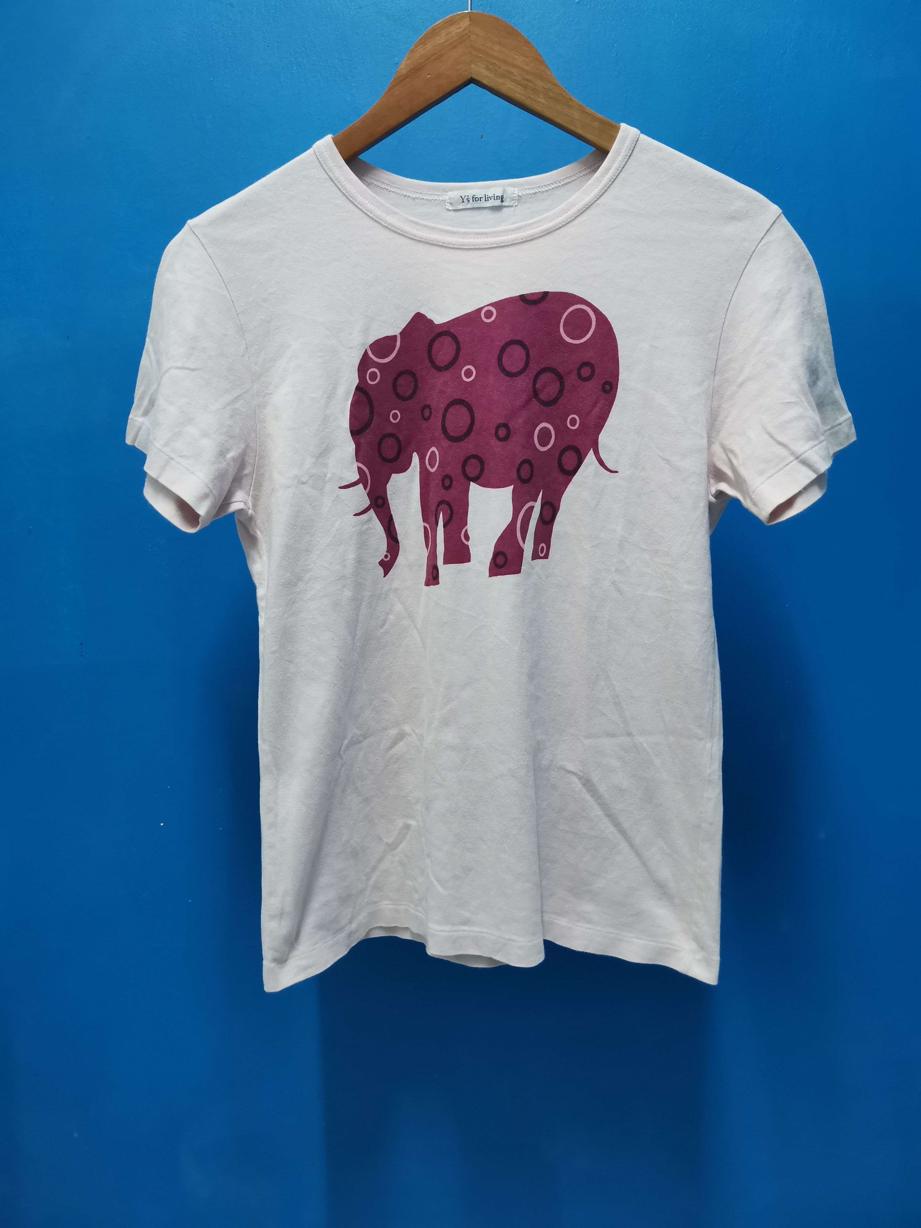 Yohji Yamamoto Y's Yohji Yamamoto Japan Designer Tee Elephant Graphic Size US S / EU 44-46 / 1 - 2 Thumbnail