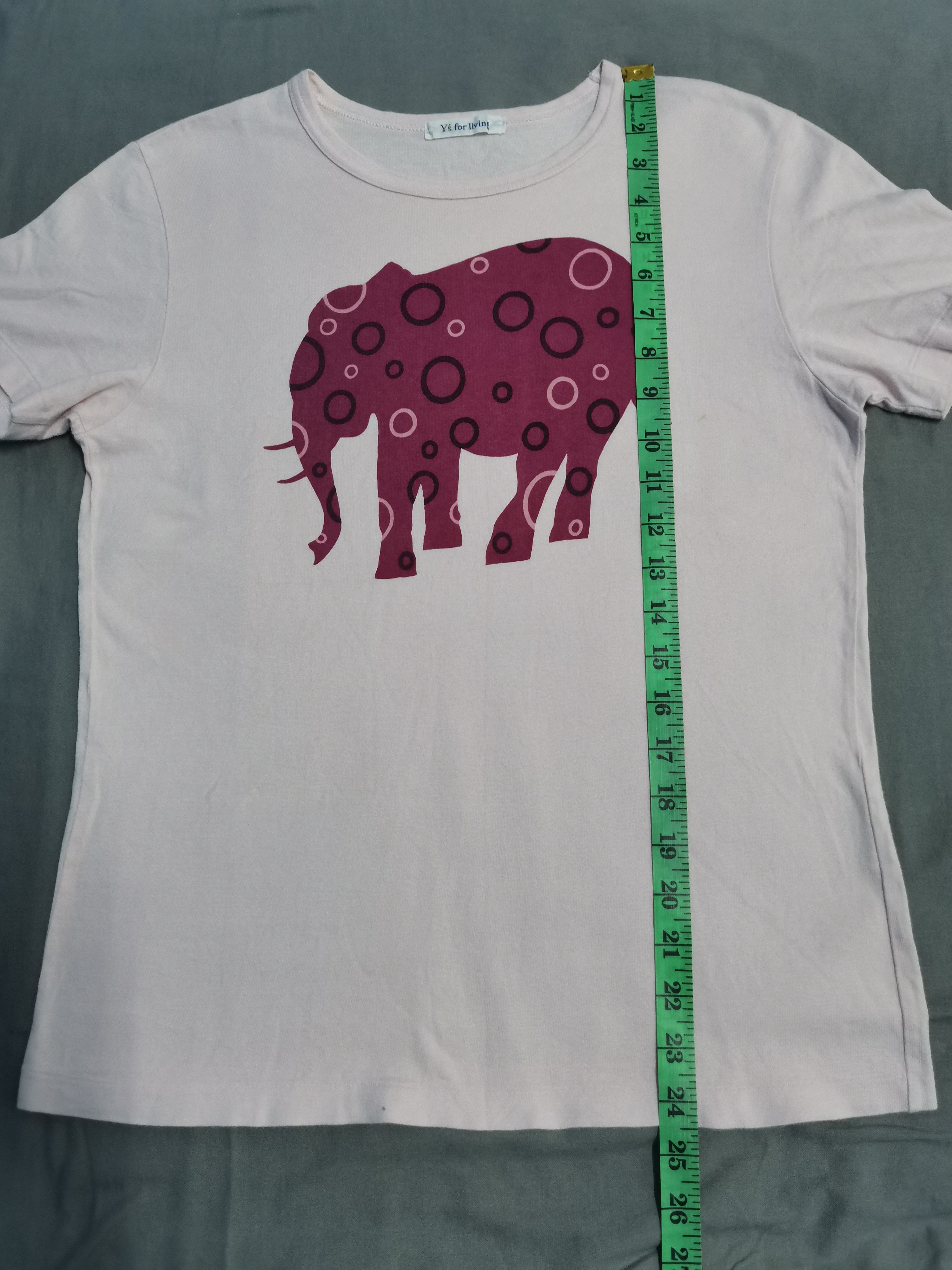 Yohji Yamamoto Y's Yohji Yamamoto Japan Designer Tee Elephant Graphic Size US S / EU 44-46 / 1 - 5 Thumbnail
