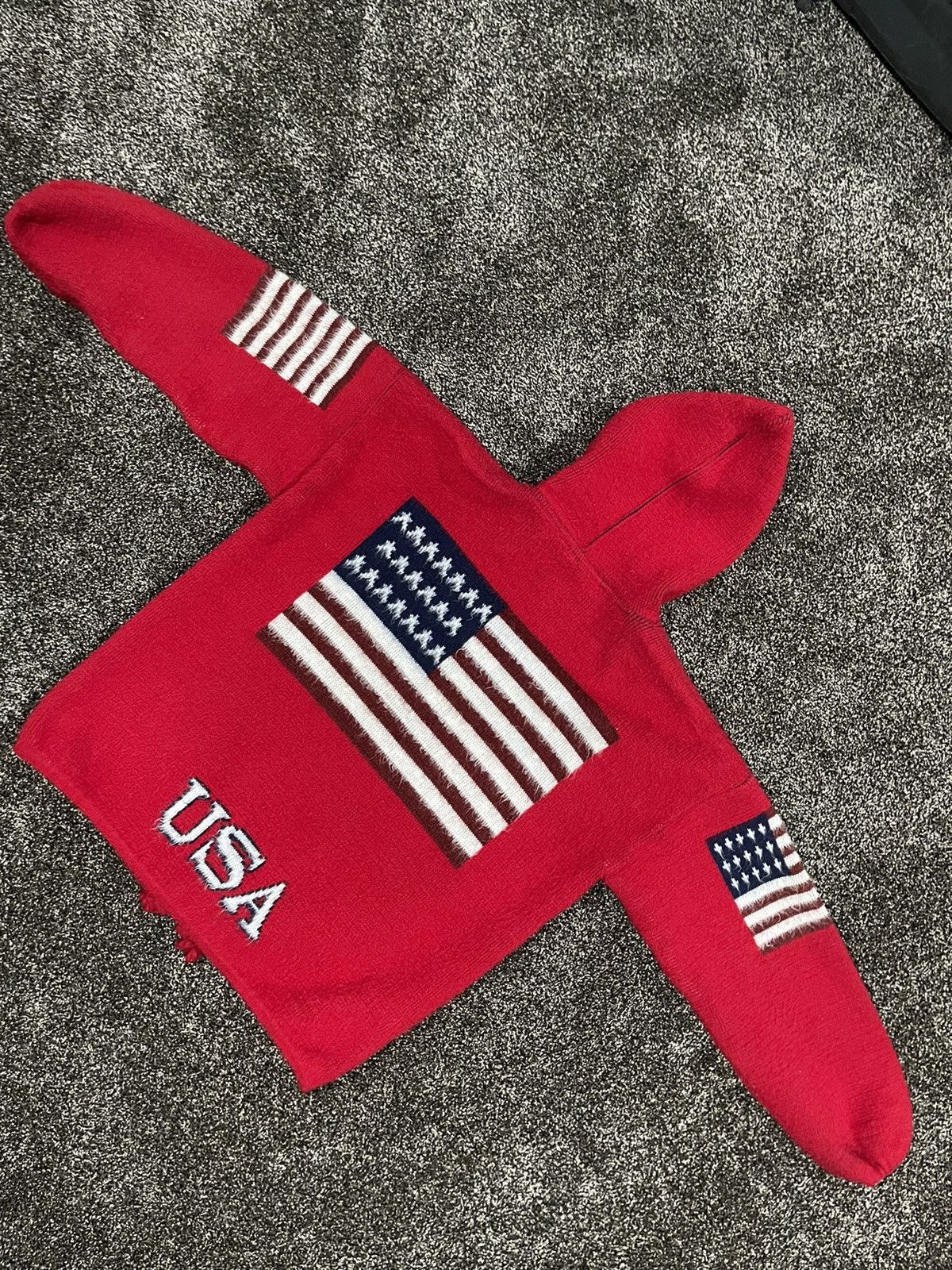 Vintage USA American Flag Red Vintage Cardigan Sweater Size US M / EU 48-50 / 2 - 8 Thumbnail