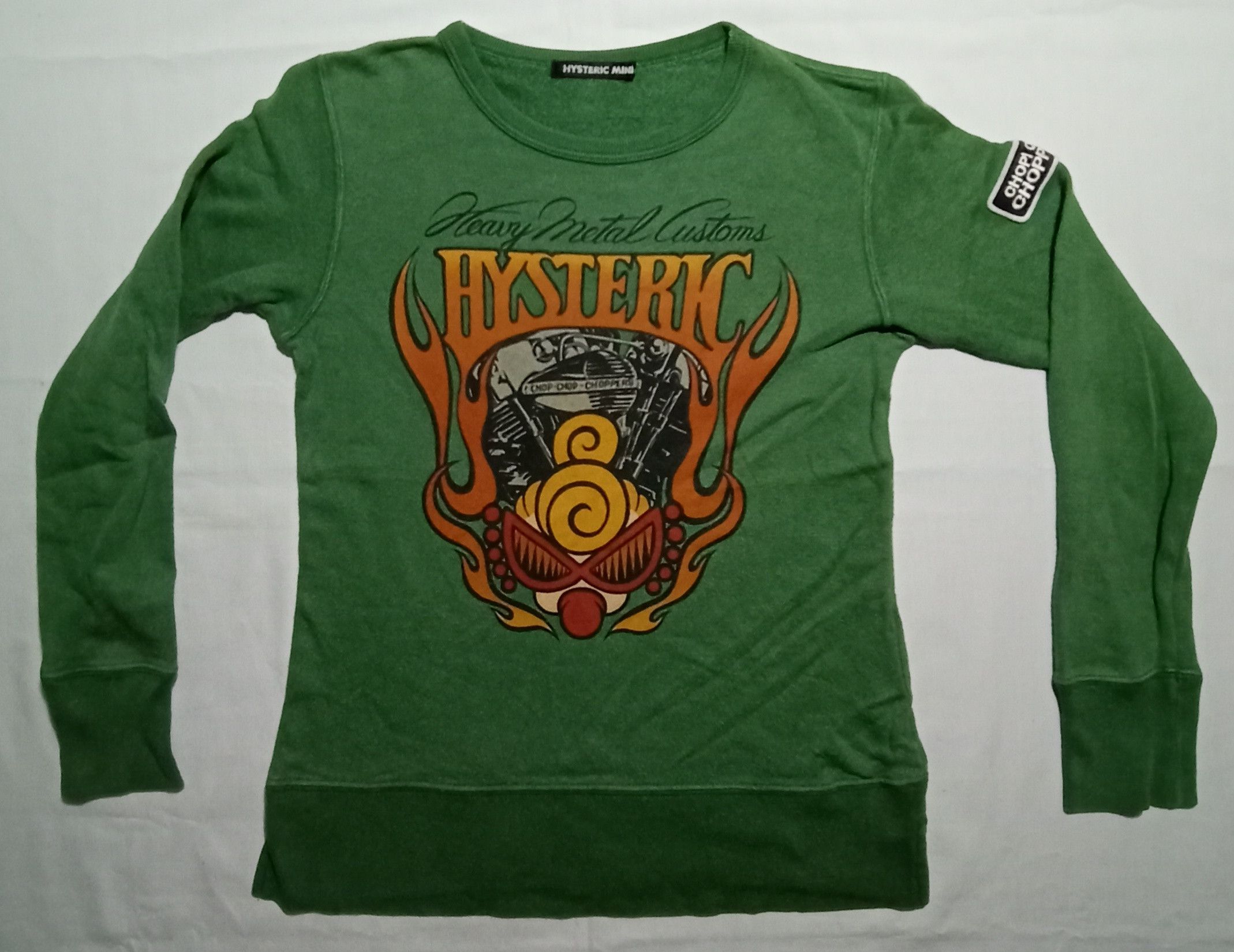 Hysteric Glamour × Japanese Brand Hysteric Glamour Green Sweatshirt For Youth Tee Size XXS / US 00 / IT 34 - 1 Thumbnail