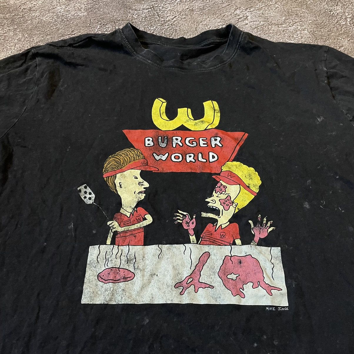 Cartoon Network Vintage 90s Burger World Art Abstract Cartoon Promo y2k Size US M / EU 48-50 / 2 - 6 Thumbnail