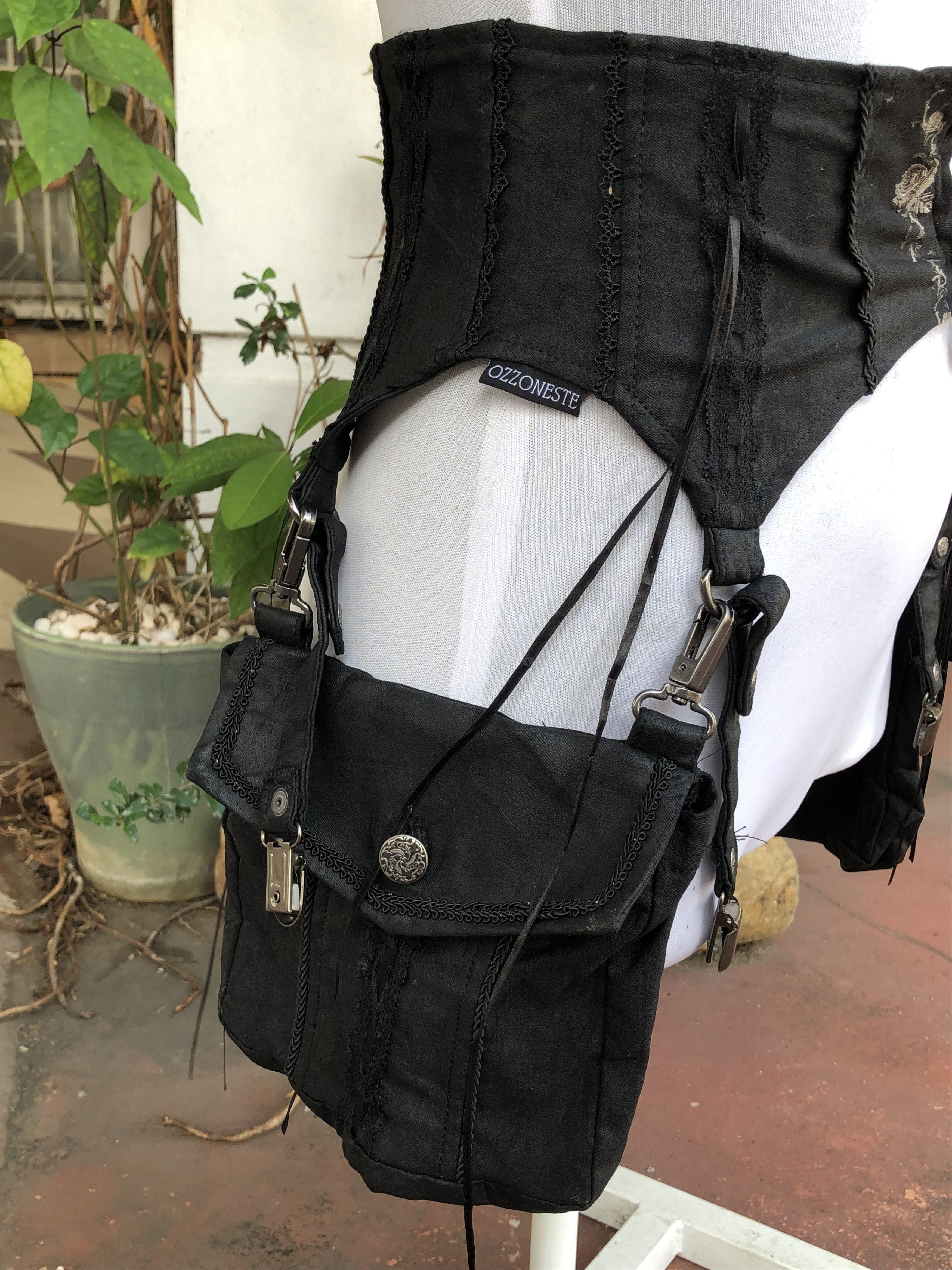 Japanese Brand RARE🔥GOTHIC PUNK TACTICAL CORSET OG DESIGN Size ONE SIZE - 14 Thumbnail