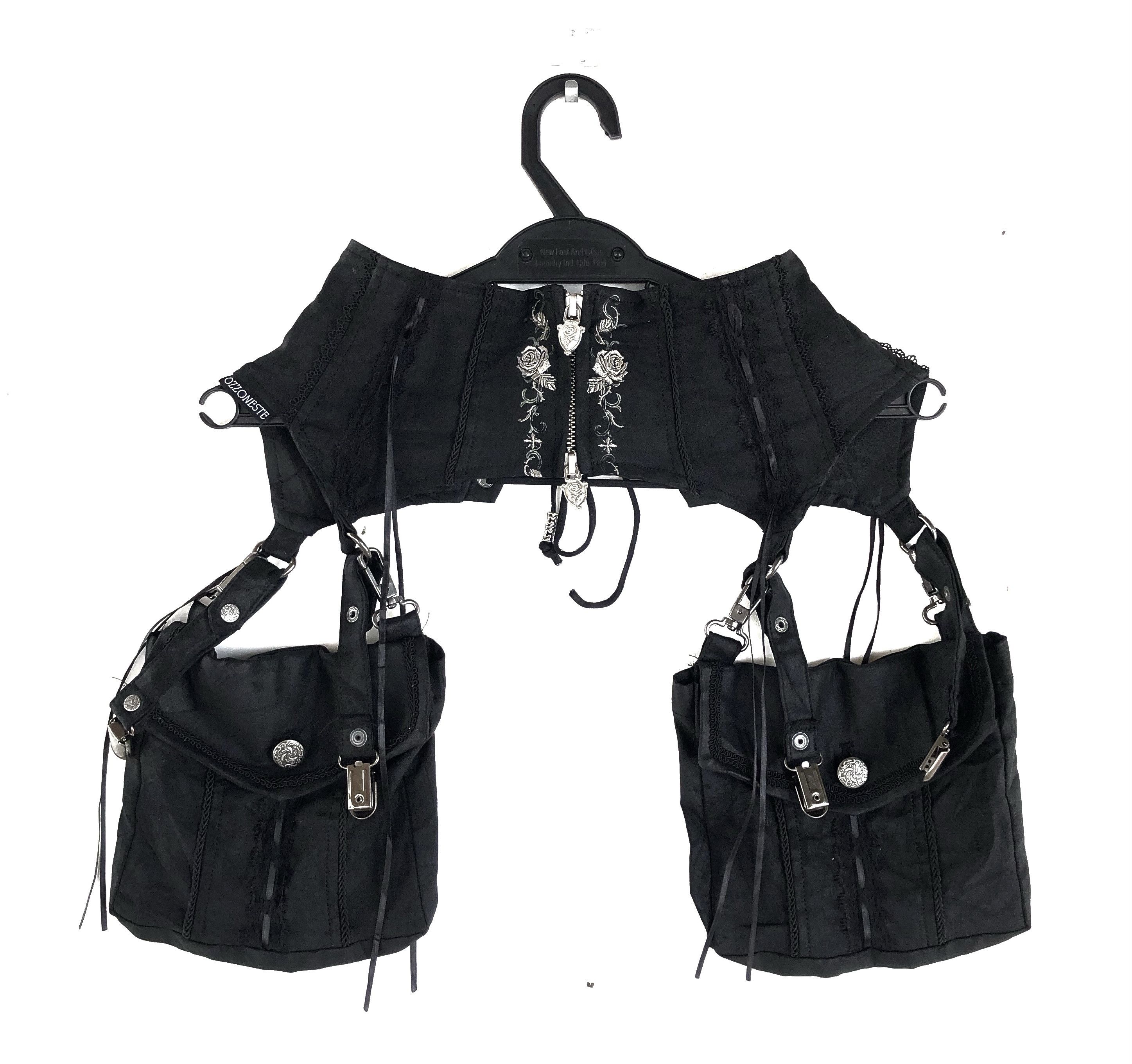 Japanese Brand RARE🔥GOTHIC PUNK TACTICAL CORSET OG DESIGN Size ONE SIZE - 2 Thumbnail