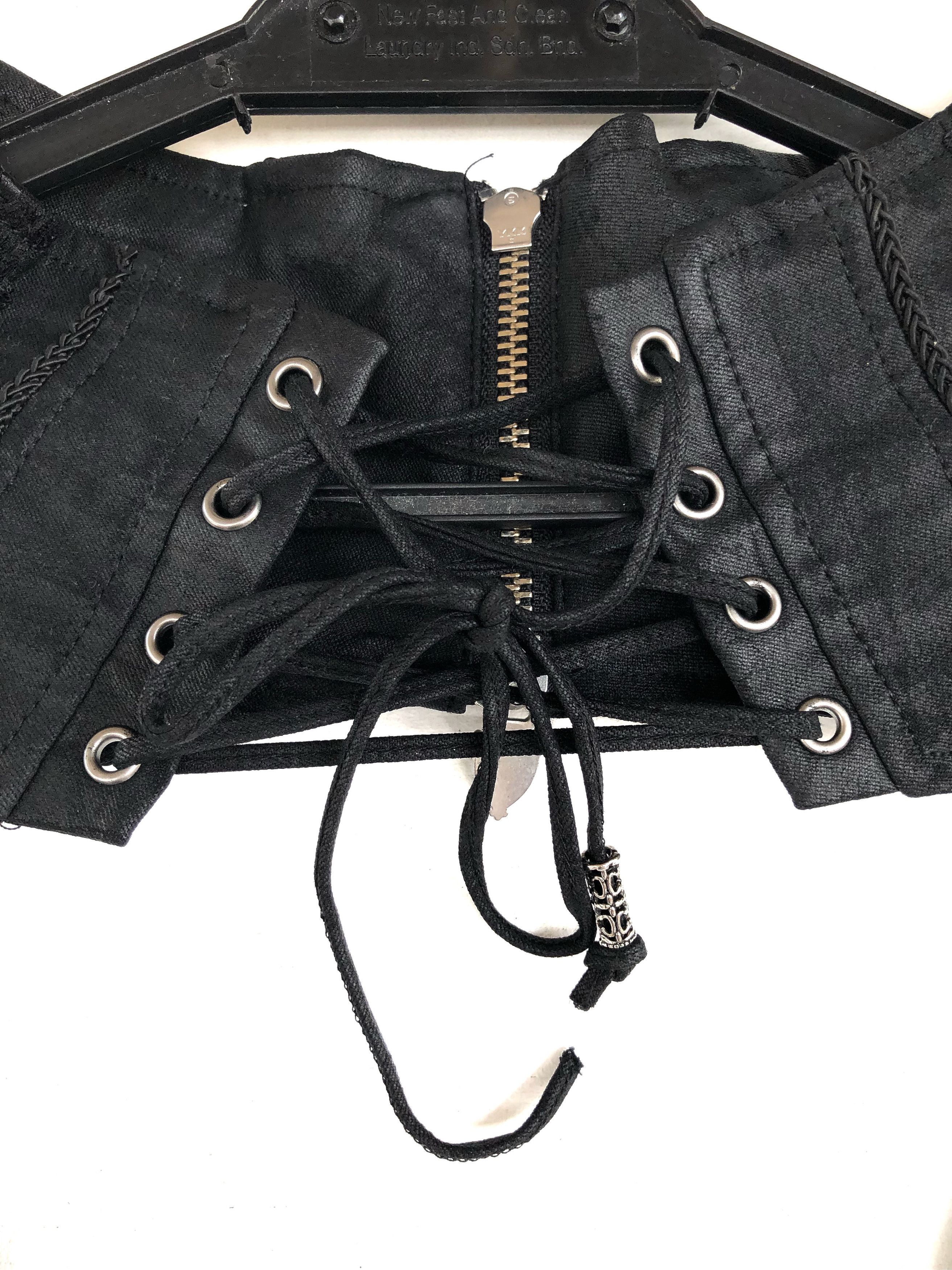 Japanese Brand RARE🔥GOTHIC PUNK TACTICAL CORSET OG DESIGN Size ONE SIZE - 7 Thumbnail