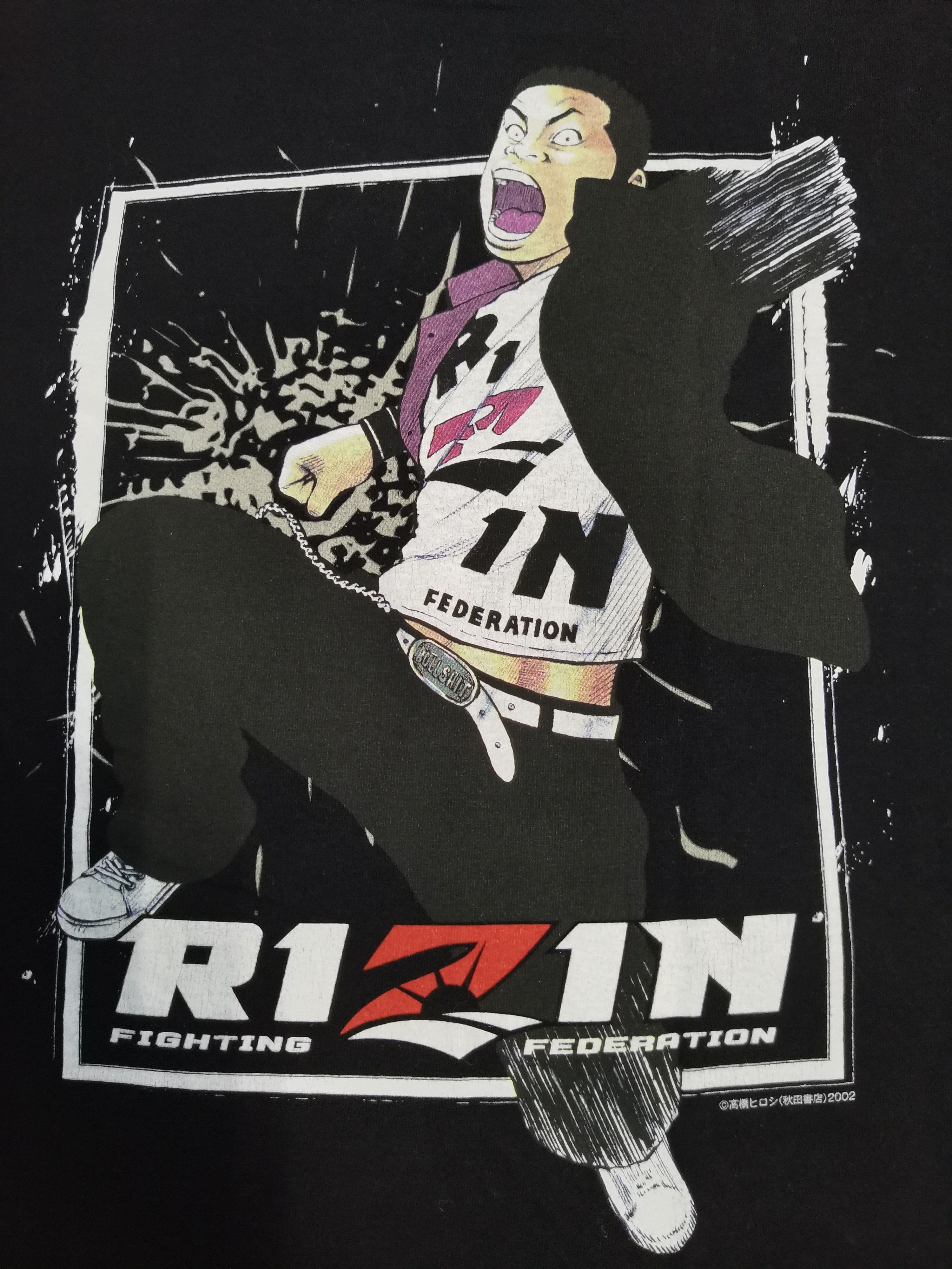 Japanese Brand Vintage Rizin Fighting Federation MMA Wrestling Tee Size US S / EU 44-46 / 1 - 1 Thumbnail