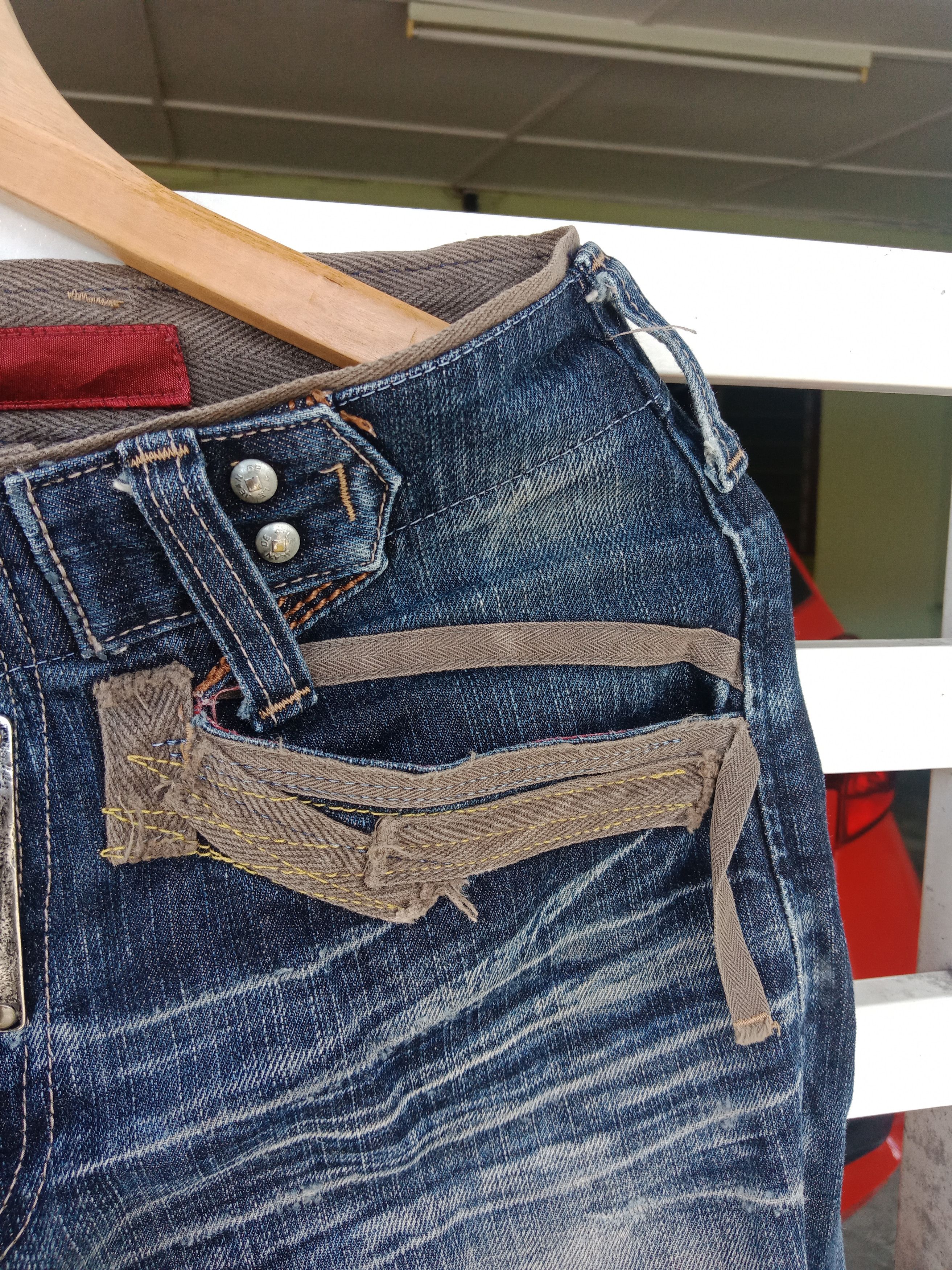 Marithe + Francois Girbaud Marithe Francois Girboud Bondage Hibrid Distressed Denim Size US 30 / EU 46 - 13 Thumbnail