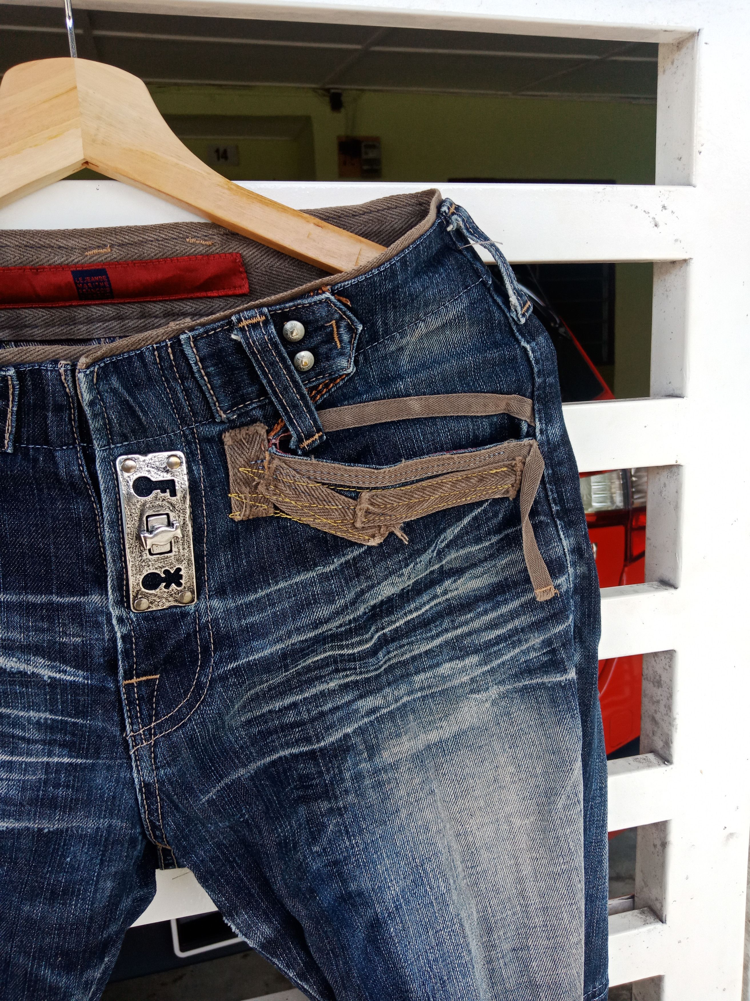 Marithe + Francois Girbaud Marithe Francois Girboud Bondage Hibrid Distressed Denim Size US 30 / EU 46 - 8 Thumbnail