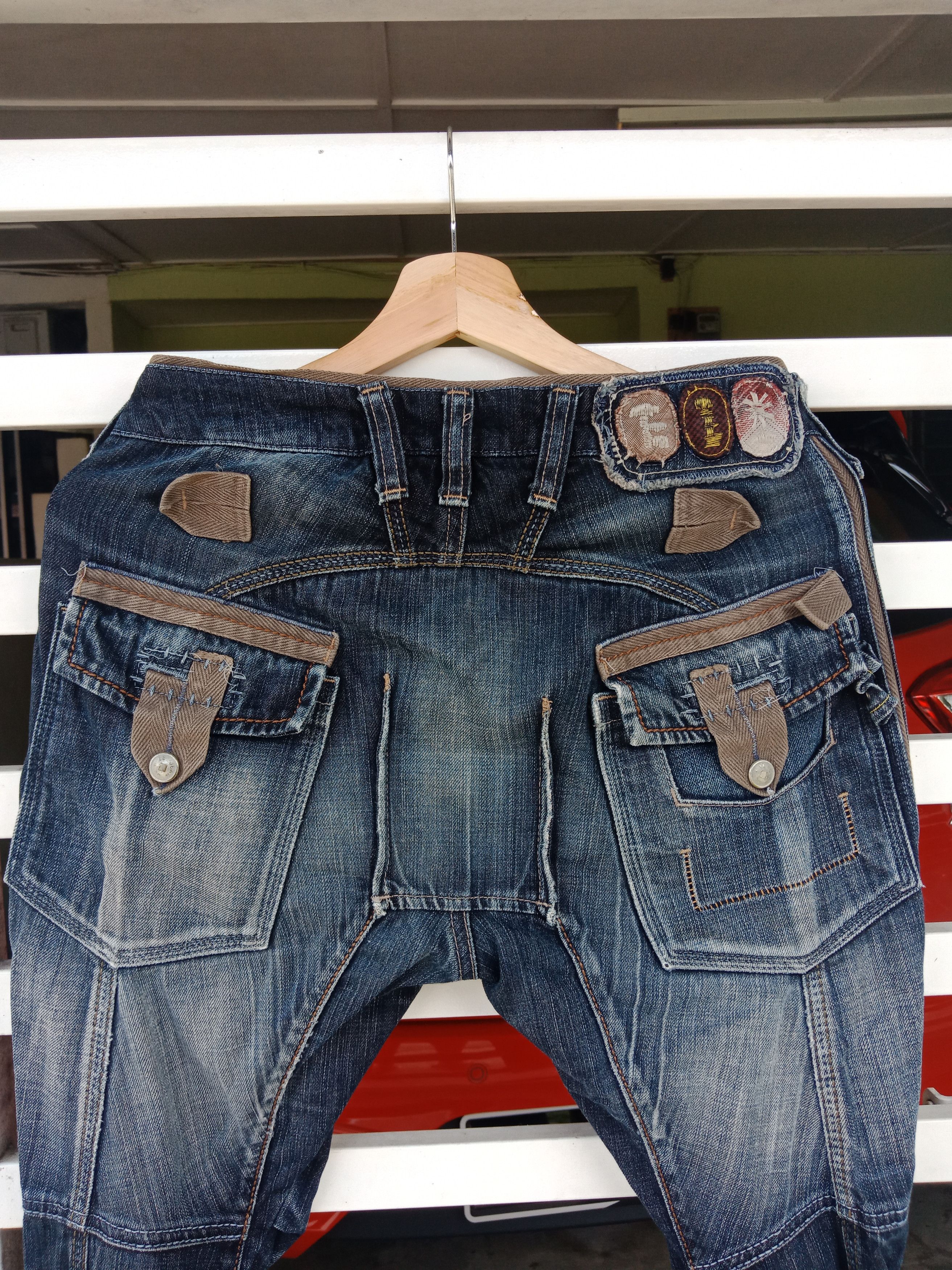 Marithe + Francois Girbaud Marithe Francois Girboud Bondage Hibrid Distressed Denim Size US 30 / EU 46 - 10 Thumbnail