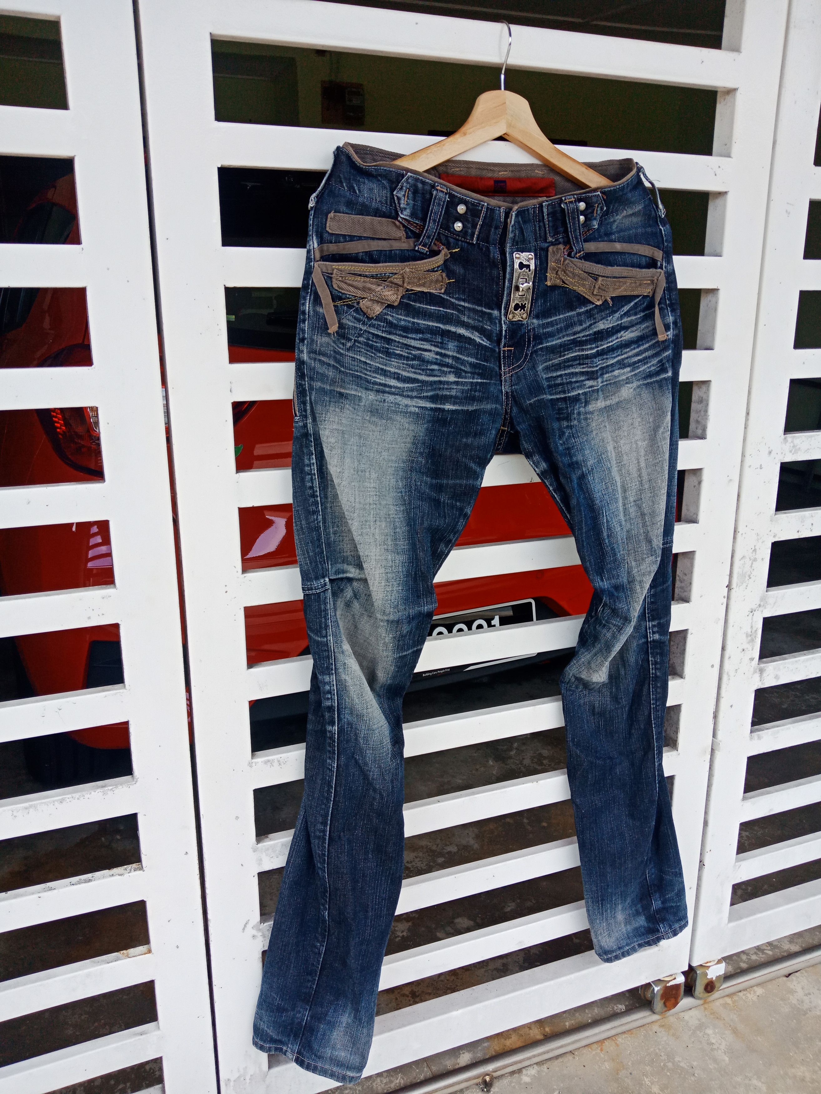 Marithe + Francois Girbaud Marithe Francois Girboud Bondage Hibrid Distressed Denim Size US 30 / EU 46 - 4 Thumbnail