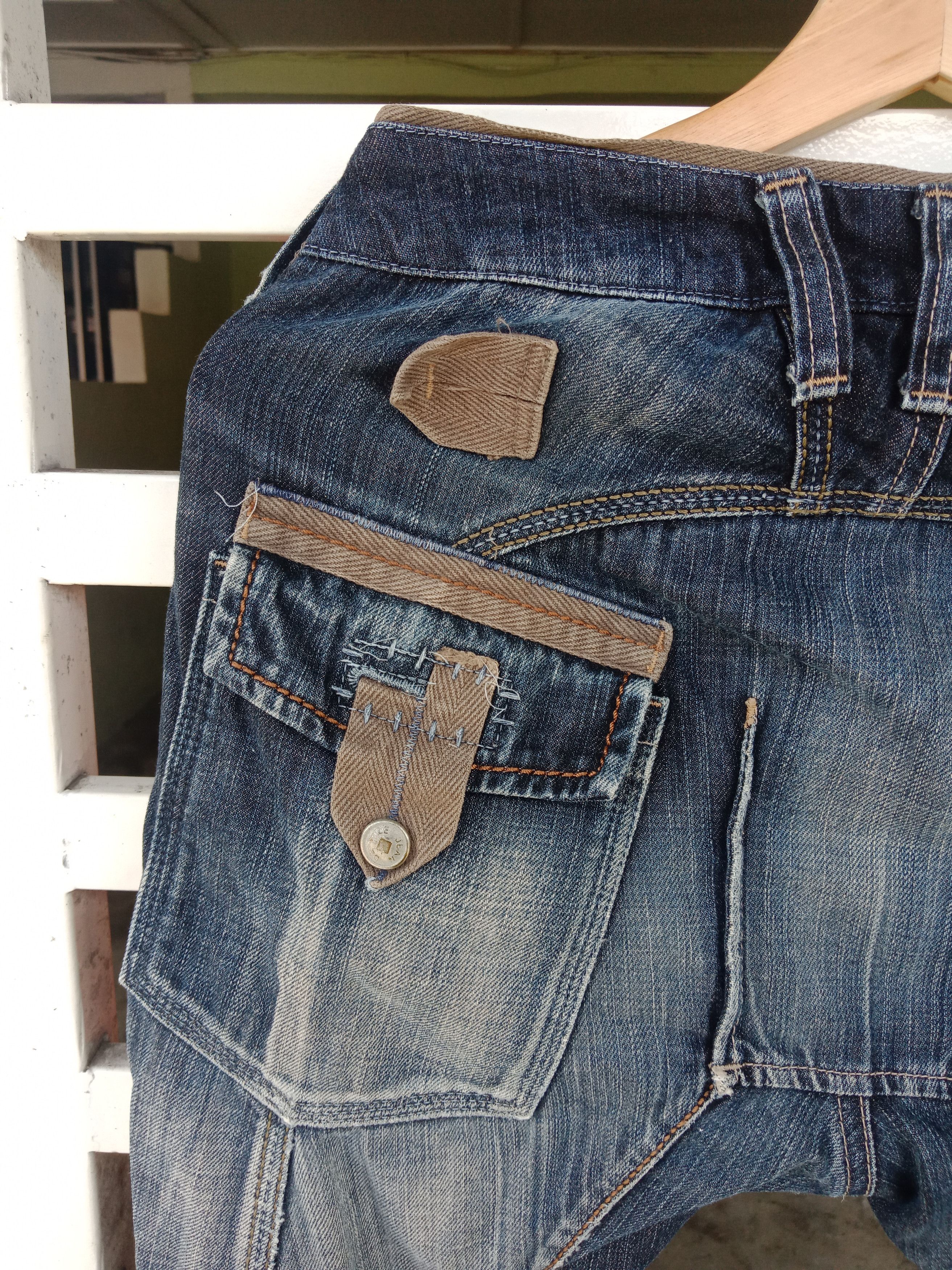 Marithe + Francois Girbaud Marithe Francois Girboud Bondage Hibrid Distressed Denim Size US 30 / EU 46 - 12 Thumbnail