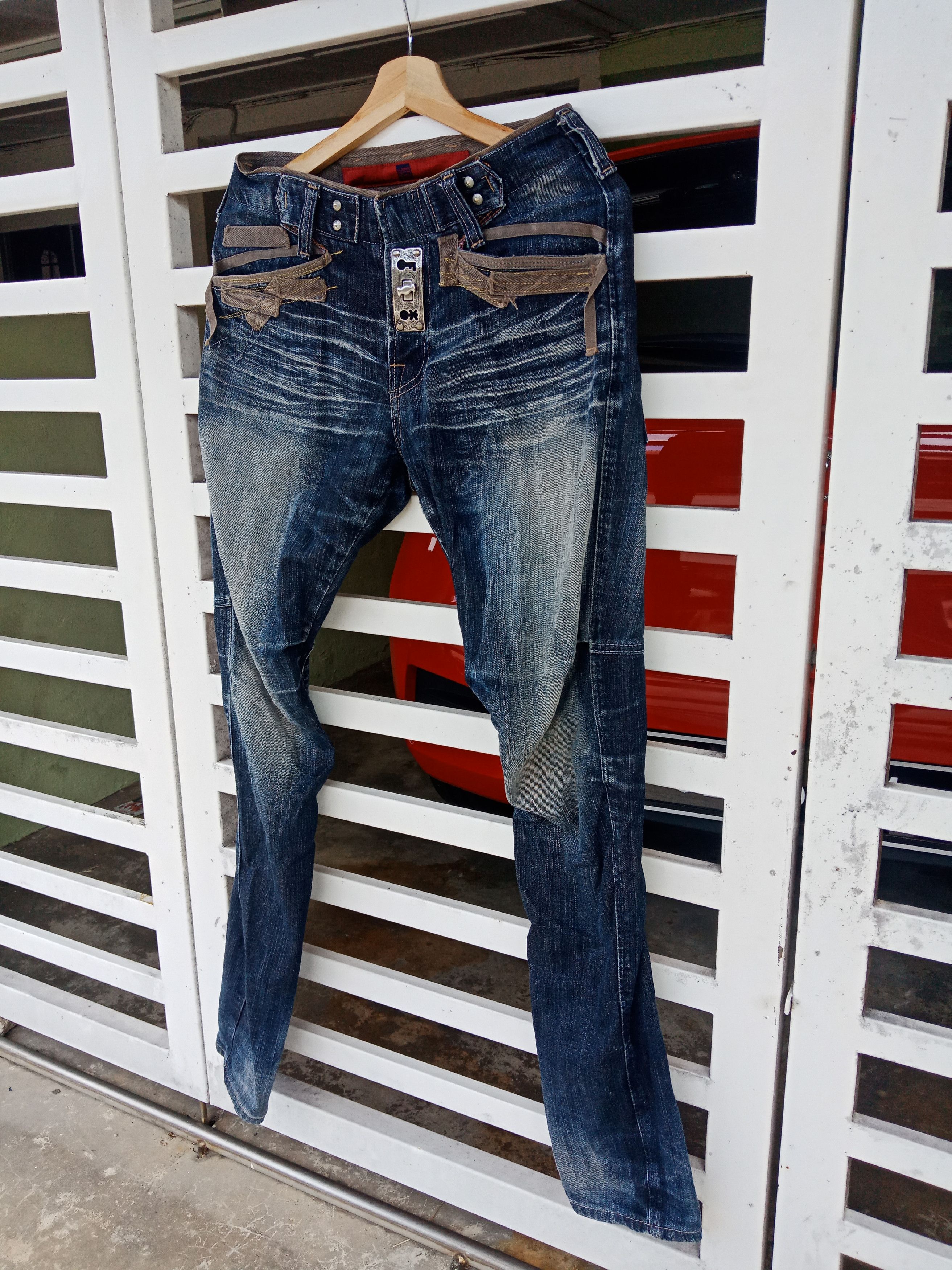 Marithe + Francois Girbaud Marithe Francois Girboud Bondage Hibrid Distressed Denim Size US 30 / EU 46 - 3 Thumbnail