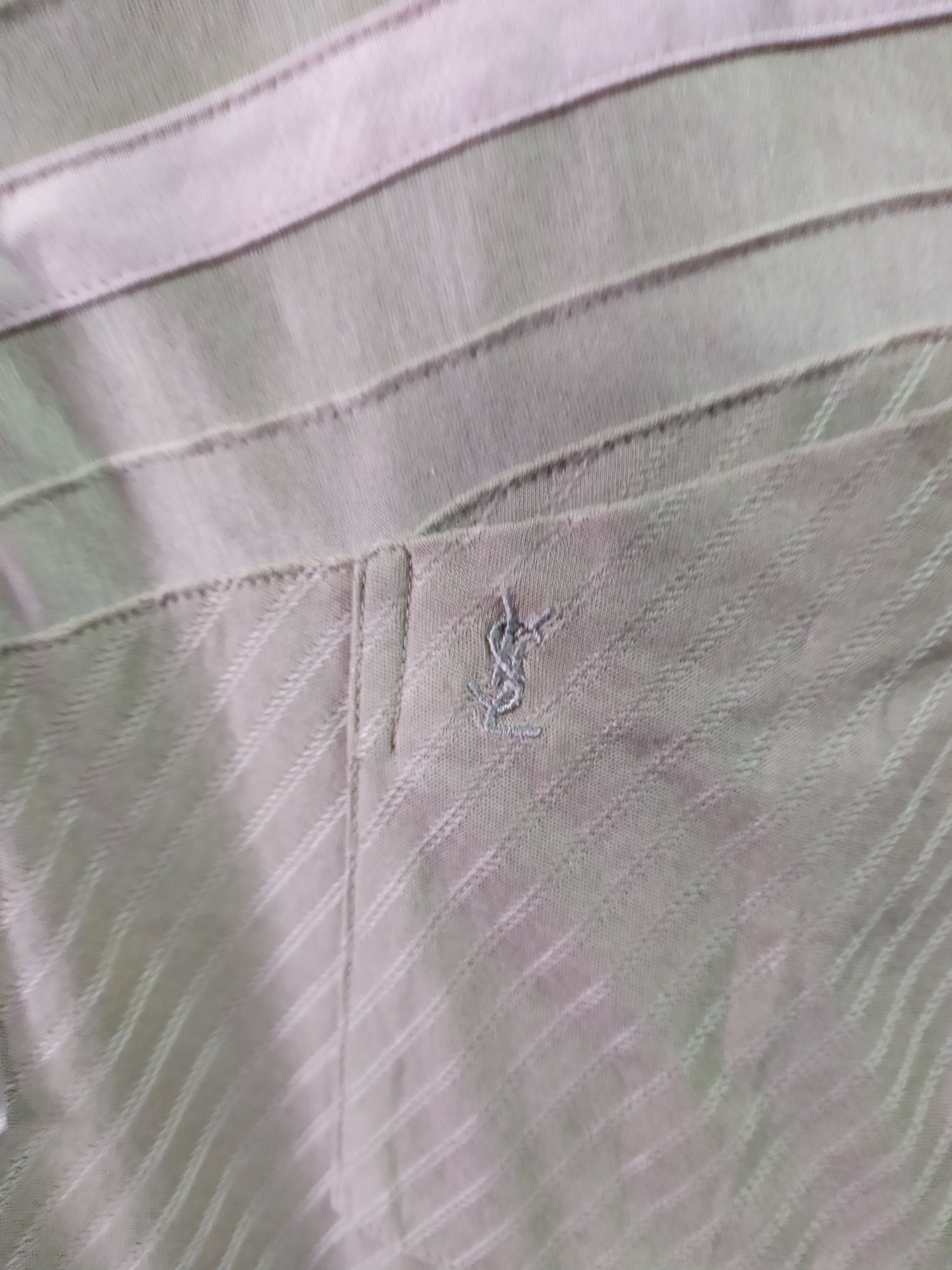 Vintage × Yves Saint Laurent Vintage YVES SAINT LAURENT Paris Long Sleeve Collar Shirt Size US S / EU 44-46 / 1 - 3 Thumbnail