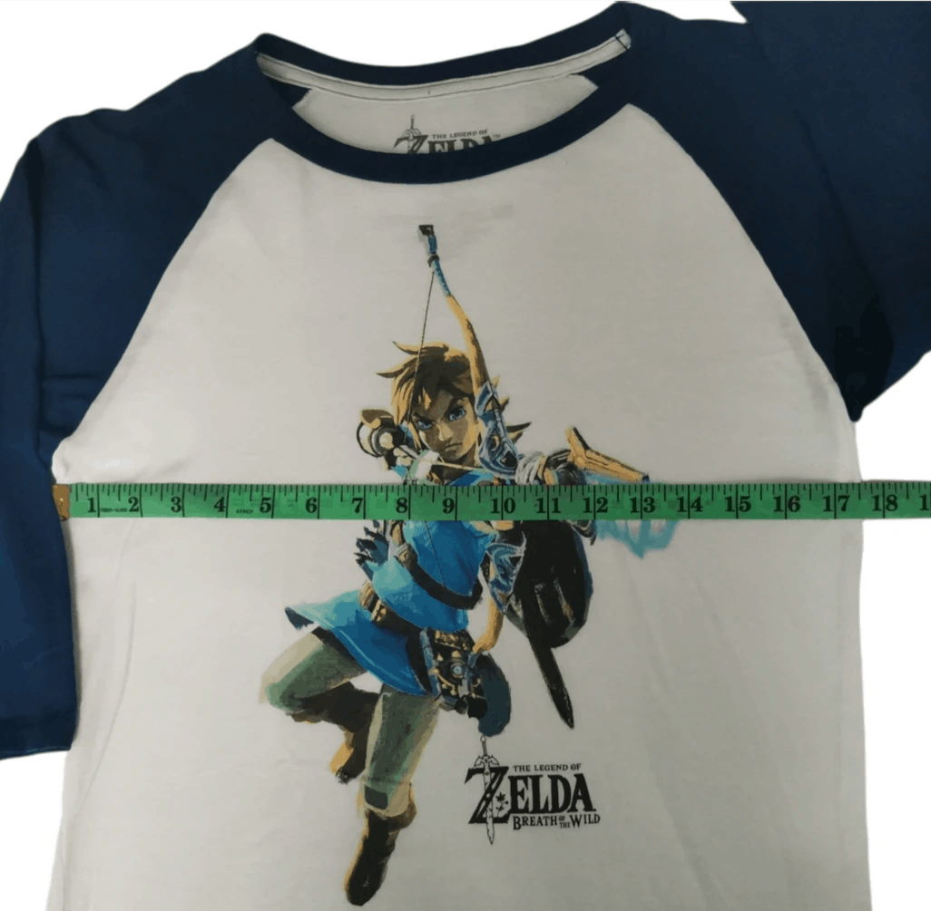 Anime Zelda Breath Of the Wild Nintendo Game Anime Raglan Tee Size US S / EU 44-46 / 1 - 3 Thumbnail