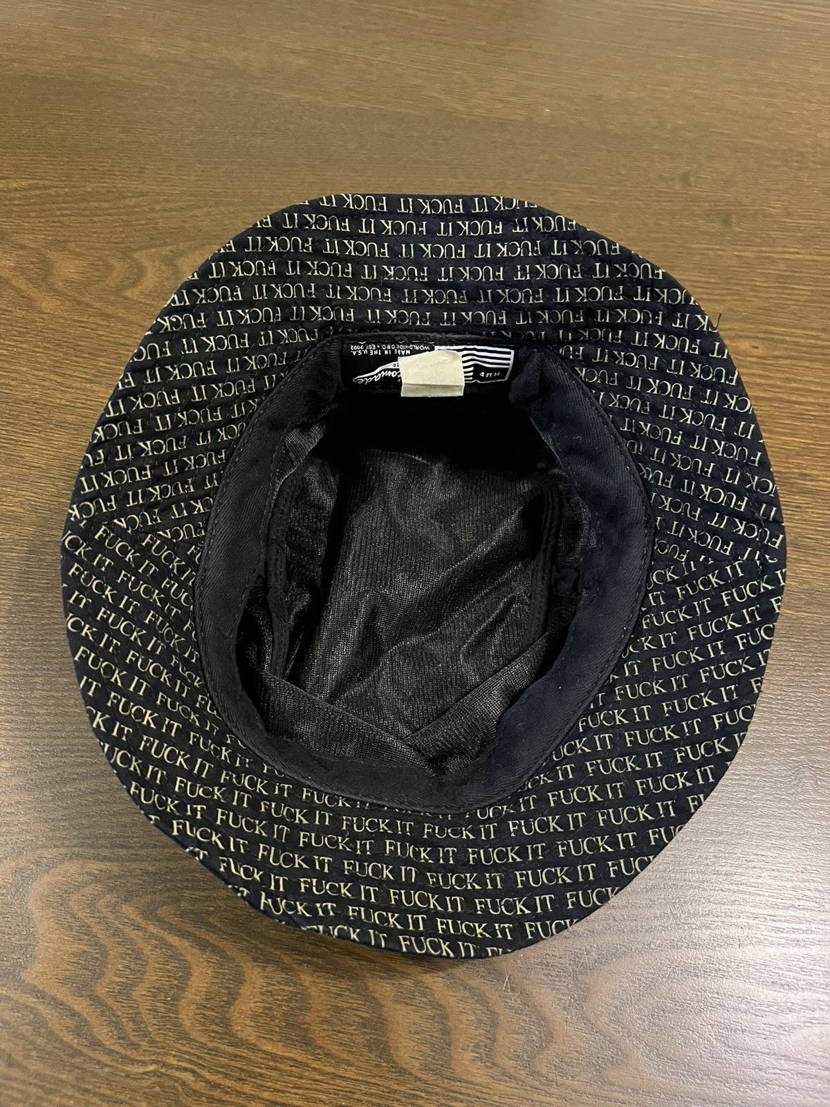 Huf GRAIL🔥OG HUF 🇺🇸 Customade "Fuck It" Jacquard Bucket Hats Size ONE SIZE - 5 Thumbnail