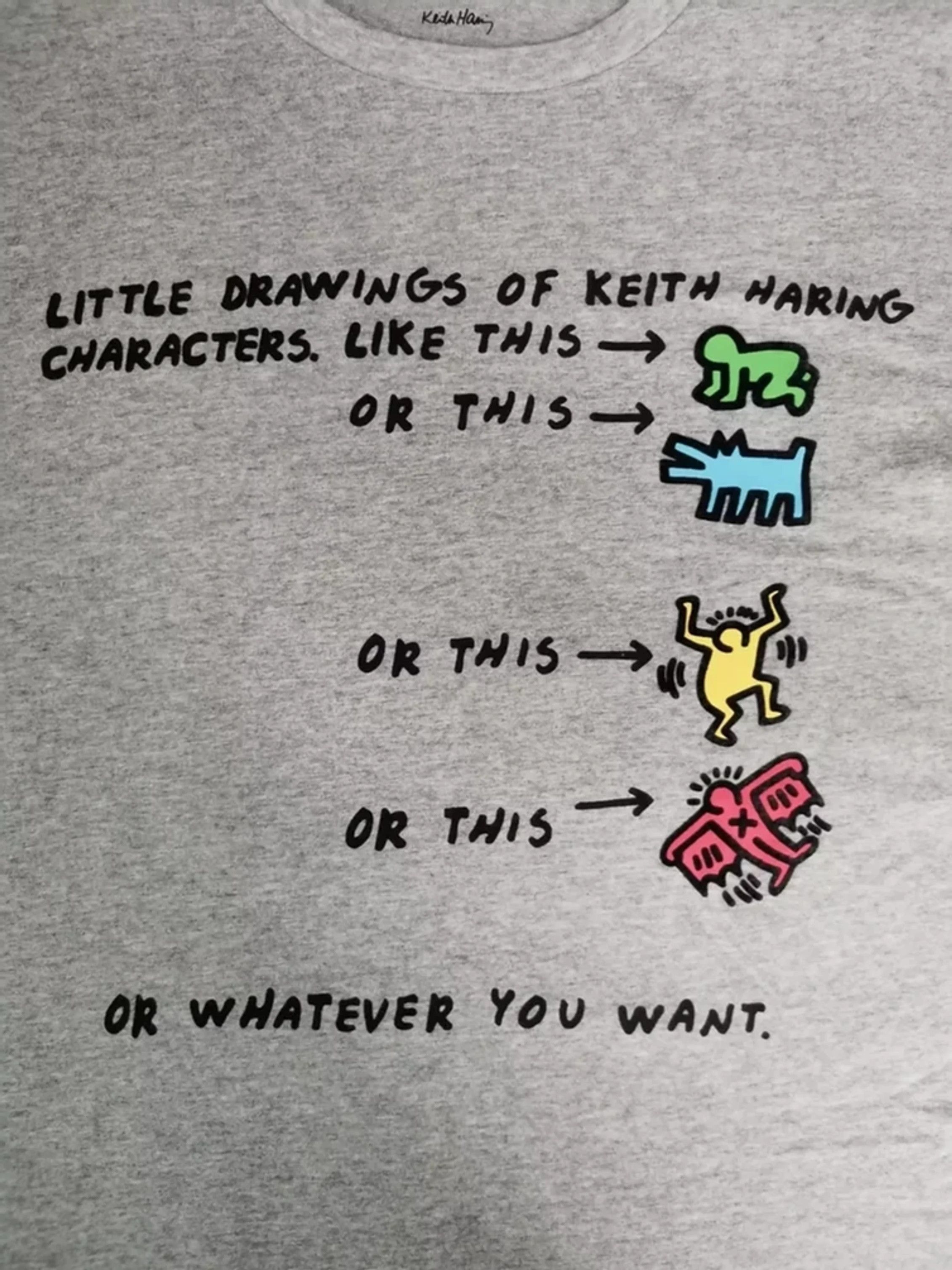 Designer × Japanese Brand × Keith Haring Keith Haring Characters Art Graffiti Tee Designer Size US XL / EU 56 / 4 - 2 Thumbnail