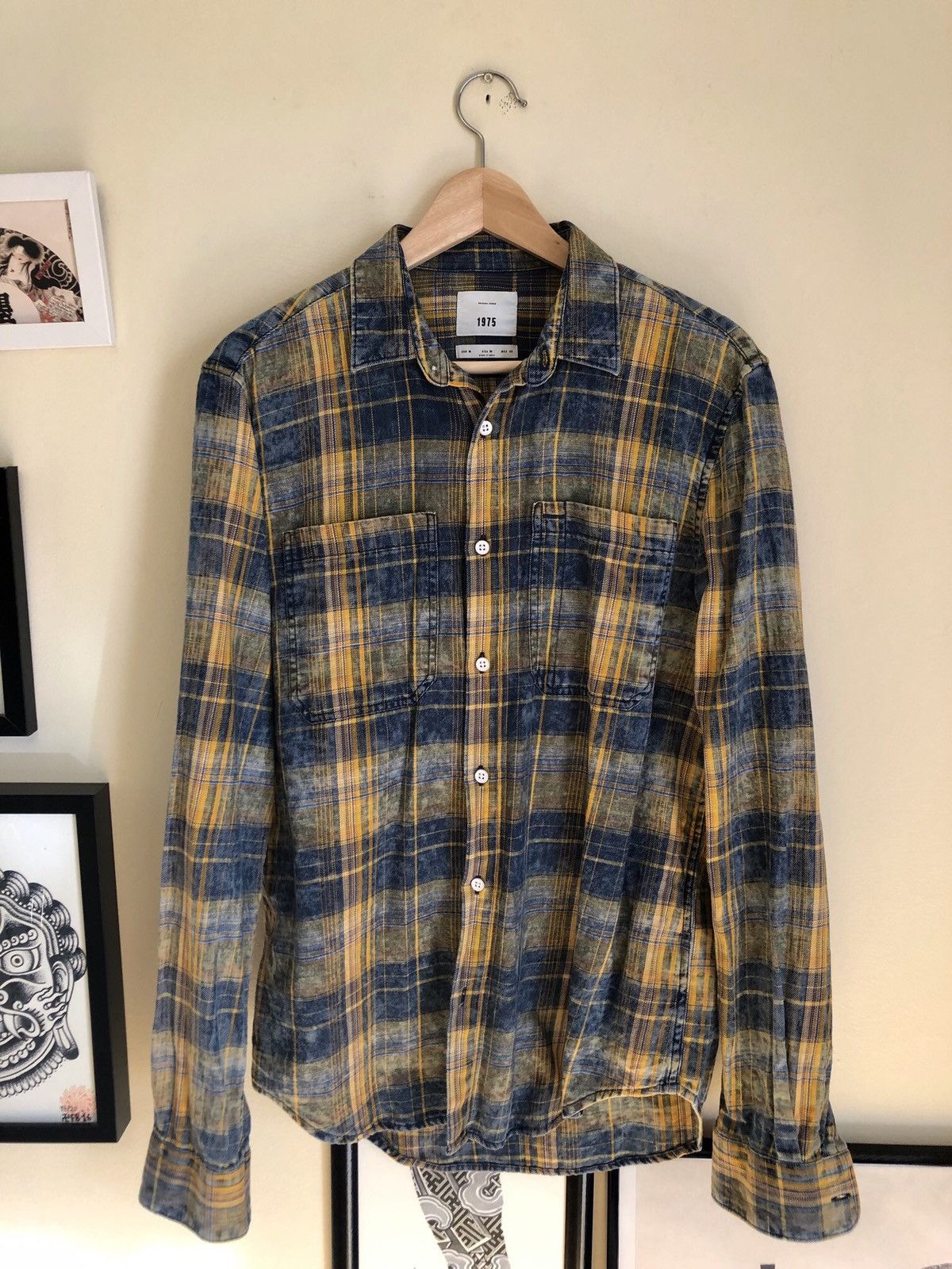 Zara Zara 1975 Logger Western Bleached Flannel shirt Size US M / EU 48-50 / 2 - 2 Thumbnail