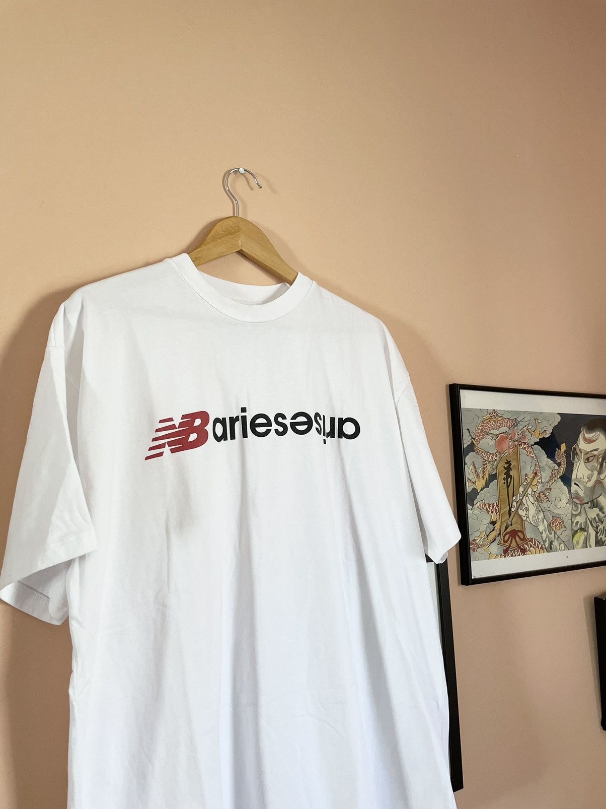 Aries × New Balance New Balance X Aries Arise Logo T-shirt Size US XL / EU 56 / 4 - 2 Thumbnail