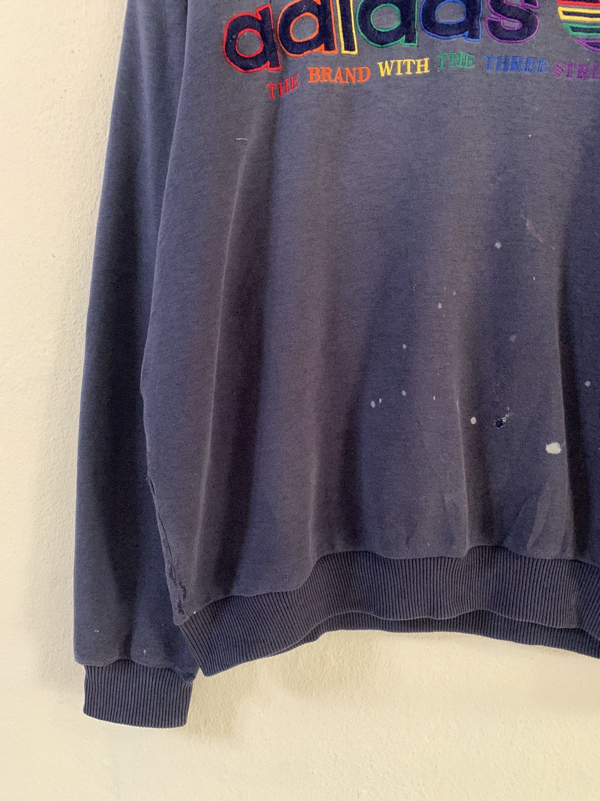 Adidas Vintage Adidas Three Stripes Sweatshirt Size US XL / EU 56 / 4 - 3 Thumbnail