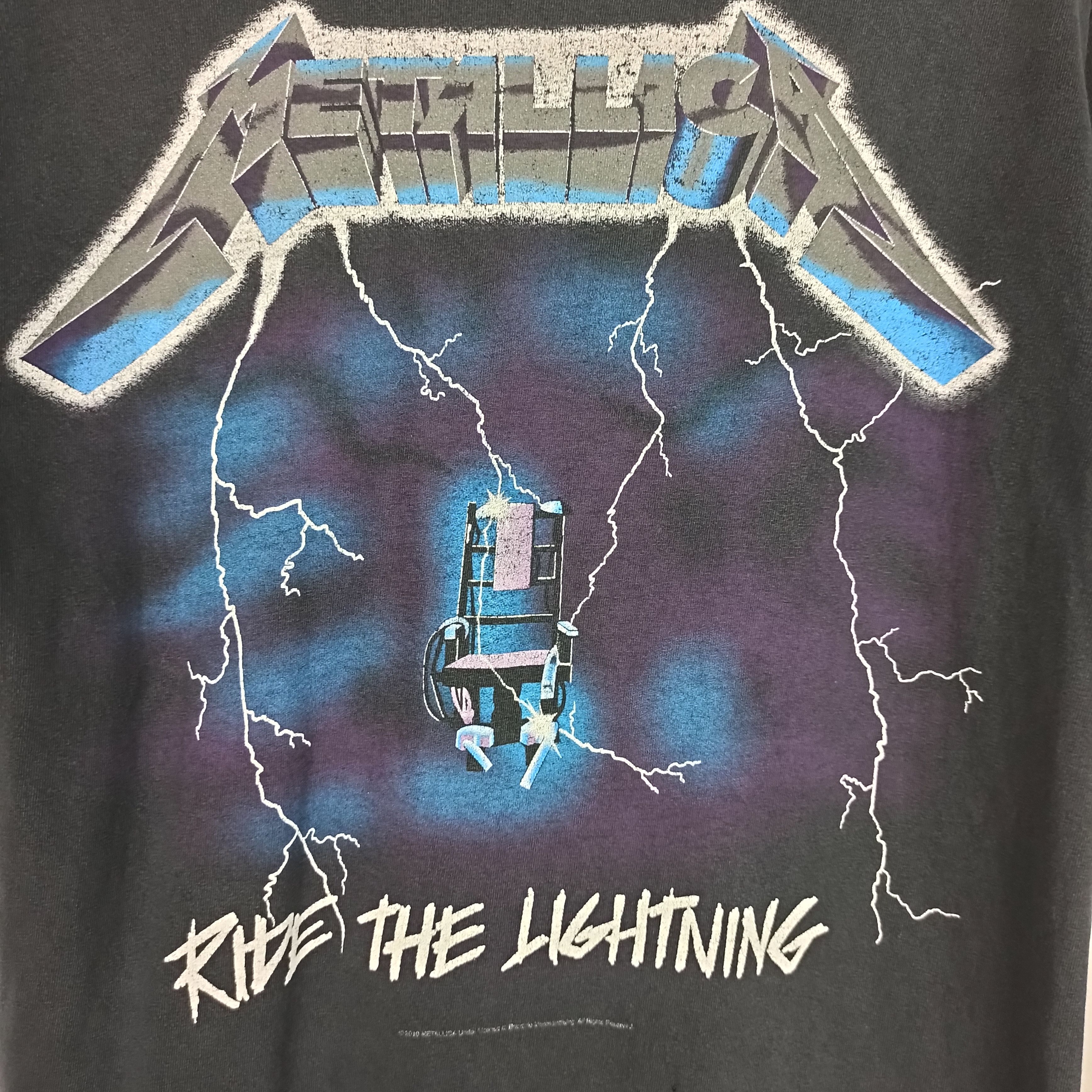 Metallica Vintage 00's Metallica Band Ride the lightning Promo Tshirt Size US M / EU 48-50 / 2 - 2 Thumbnail