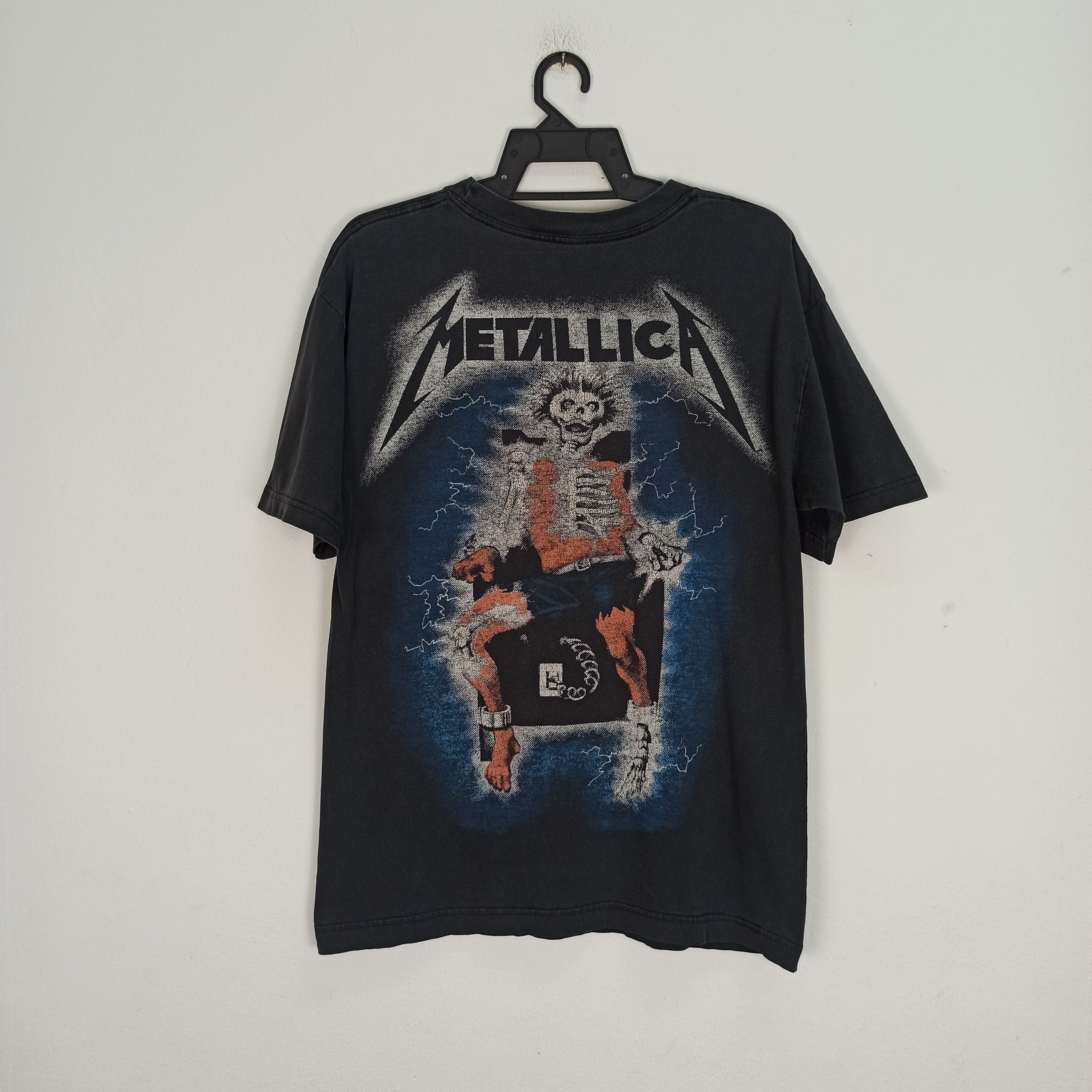 Metallica Vintage 00's Metallica Band Ride the lightning Promo Tshirt Size US M / EU 48-50 / 2 - 6 Thumbnail