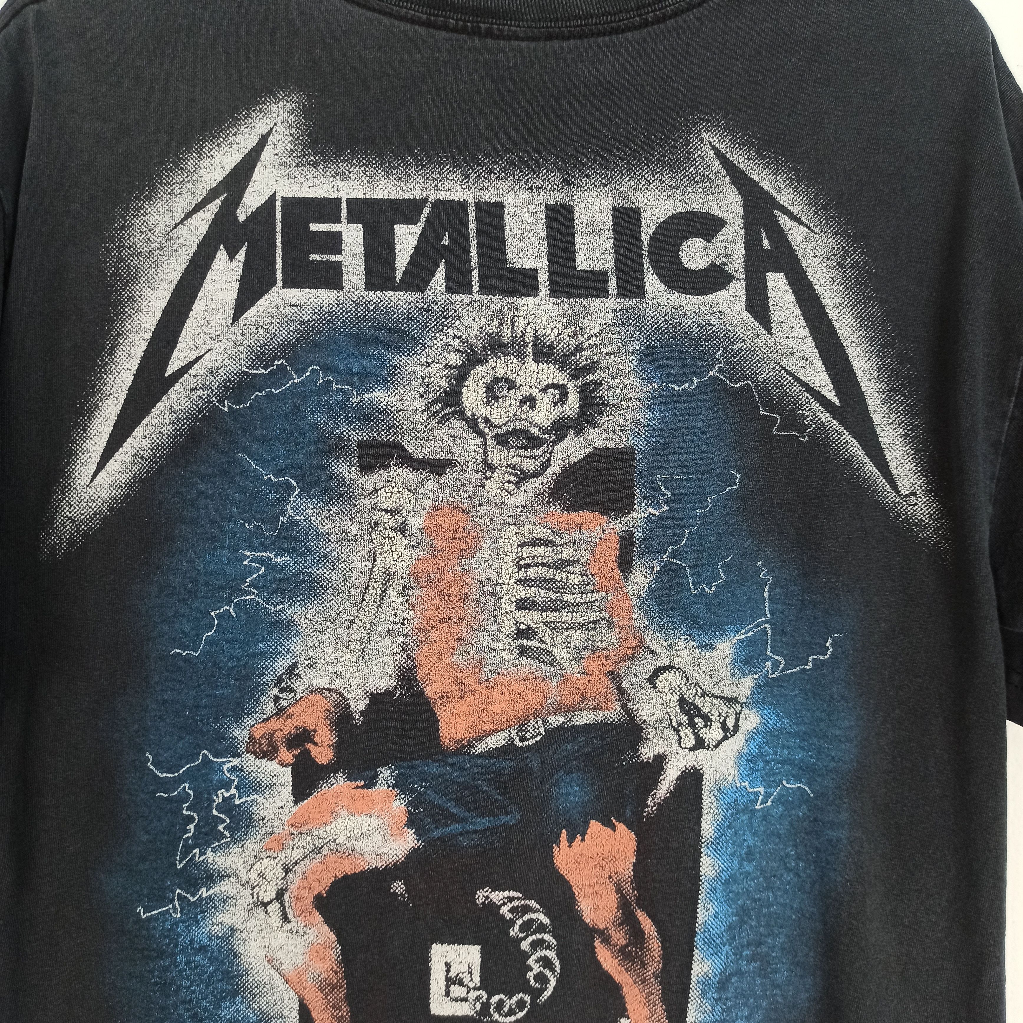 Metallica Vintage 00's Metallica Band Ride the lightning Promo Tshirt Size US M / EU 48-50 / 2 - 7 Thumbnail