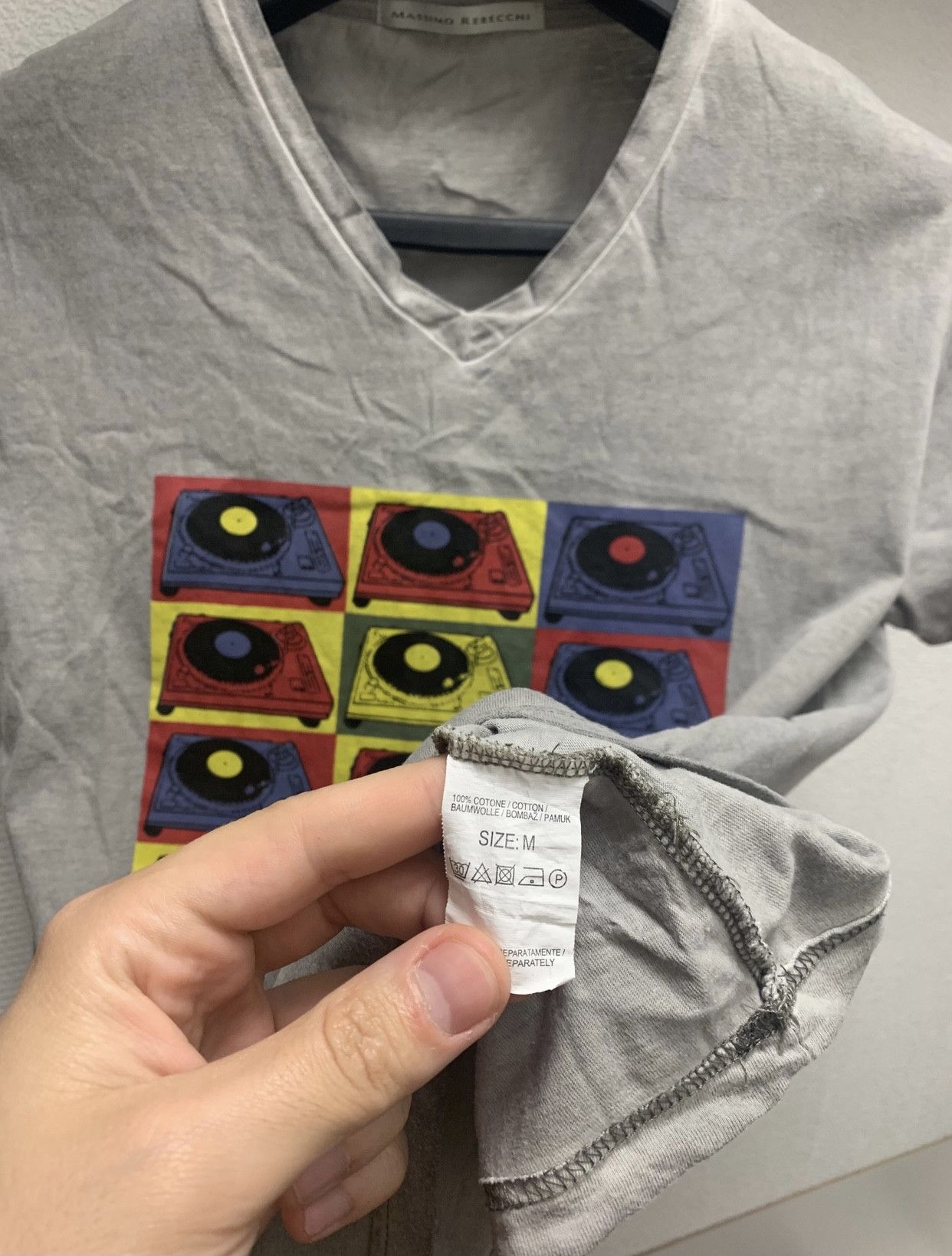 Other Massimo Rebecchi big logo t-shirt M Italian disinfect Size US M / EU 48-50 / 2 - 3 Thumbnail