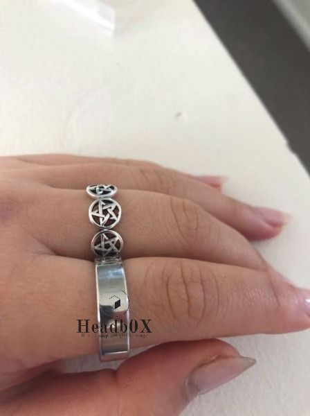 Jewelry Star Pentagram Ring Size ONE SIZE - 4 Thumbnail