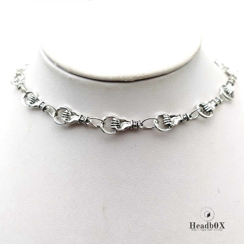 Jewelry Hand In Hand Choker Necklace Size ONE SIZE - 1 Thumbnail